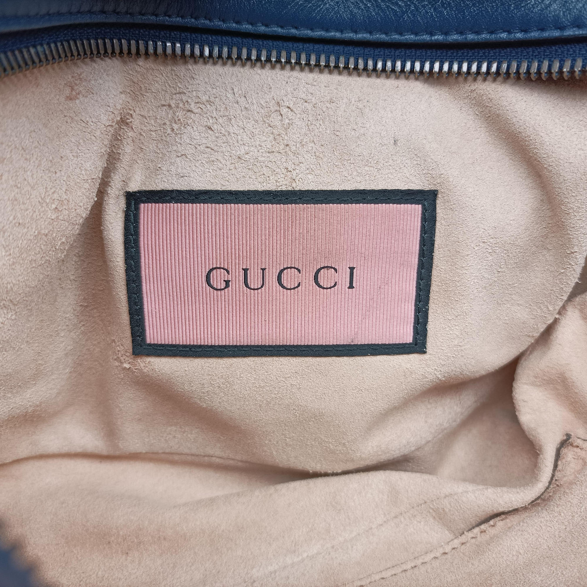 Secondhand Gucci GG Marmont Blue Leather 447632 shoulderbag | stylenewstar