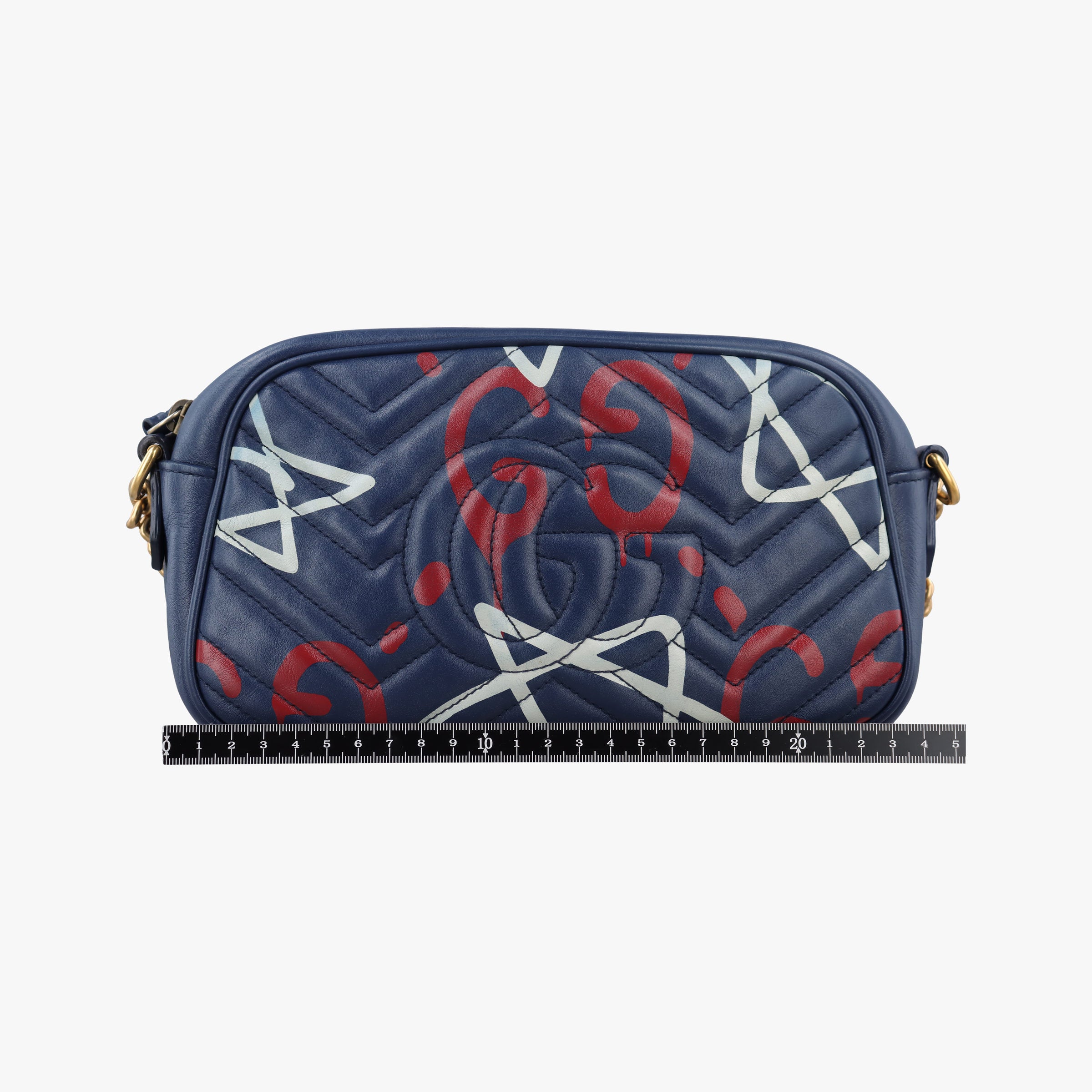 Secondhand Gucci GG Marmont Blue Leather 447632 shoulderbag | stylenewstar