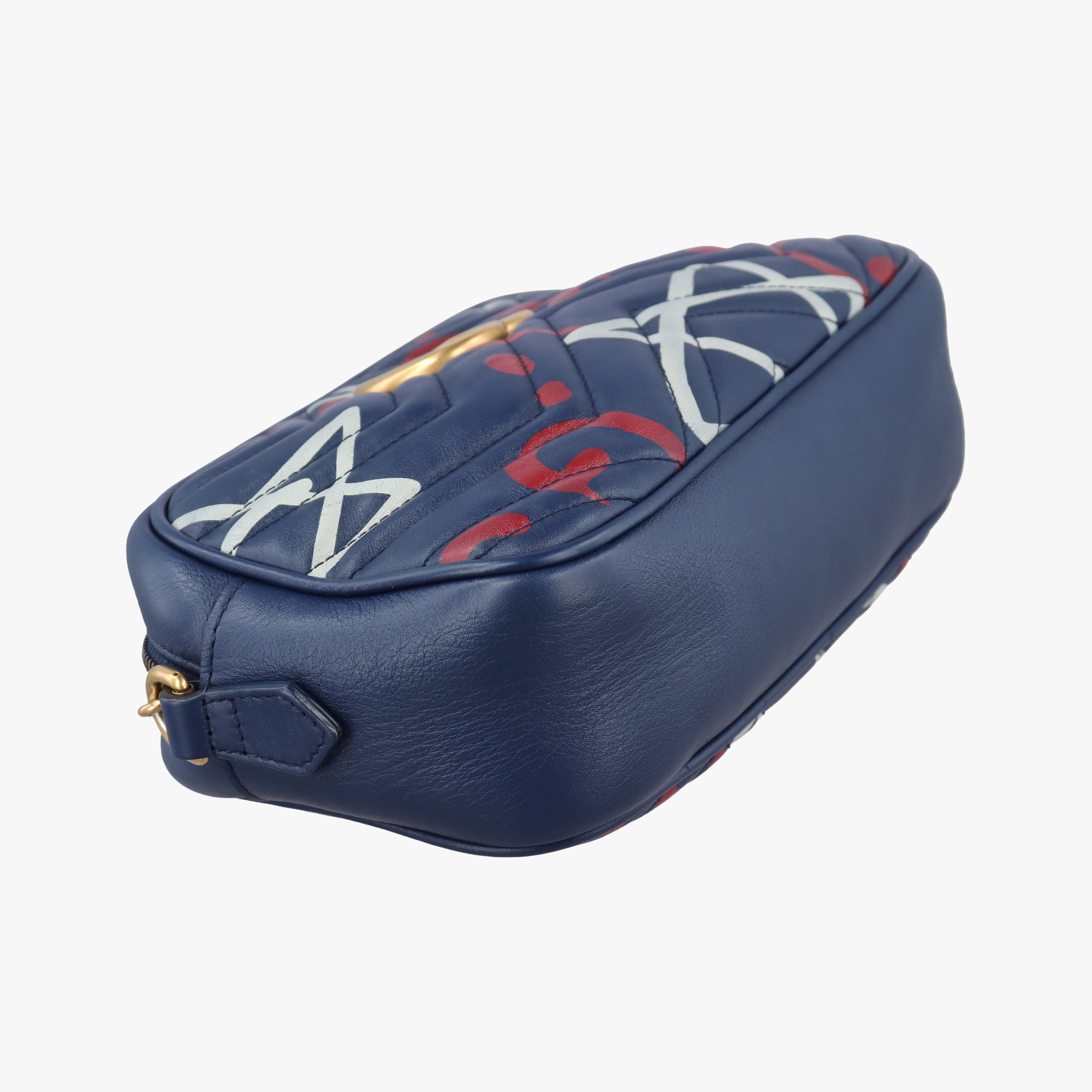 Secondhand Gucci GG Marmont Blue Leather 447632 shoulderbag | stylenewstar