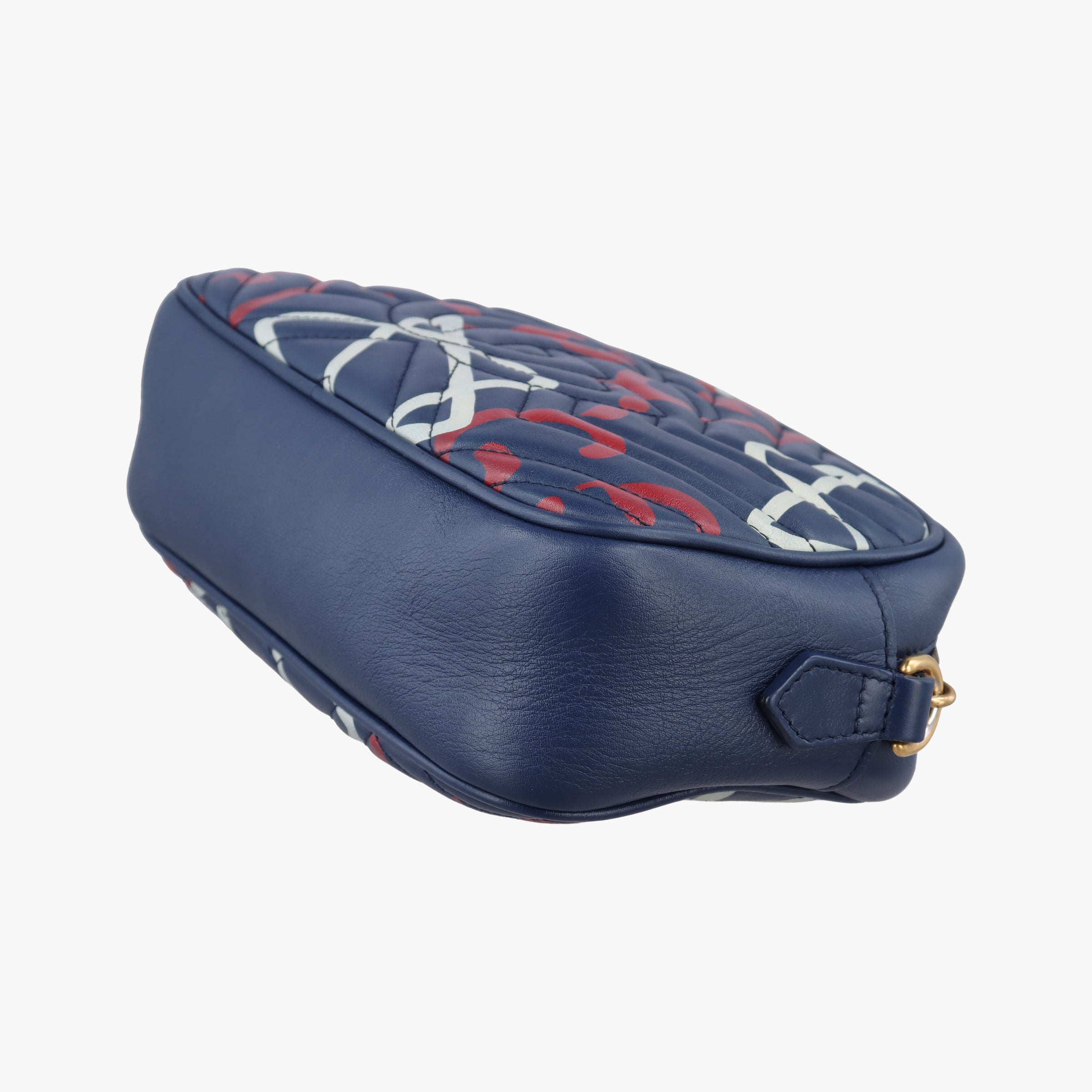 Secondhand Gucci GG Marmont Blue Leather 447632 shoulderbag | stylenewstar