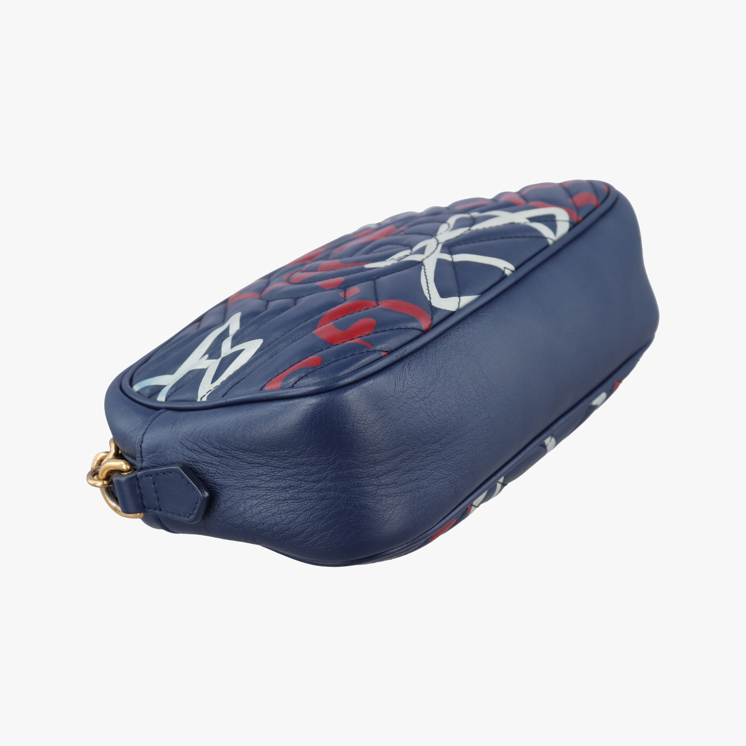 Secondhand Gucci GG Marmont Blue Leather 447632 shoulderbag | stylenewstar