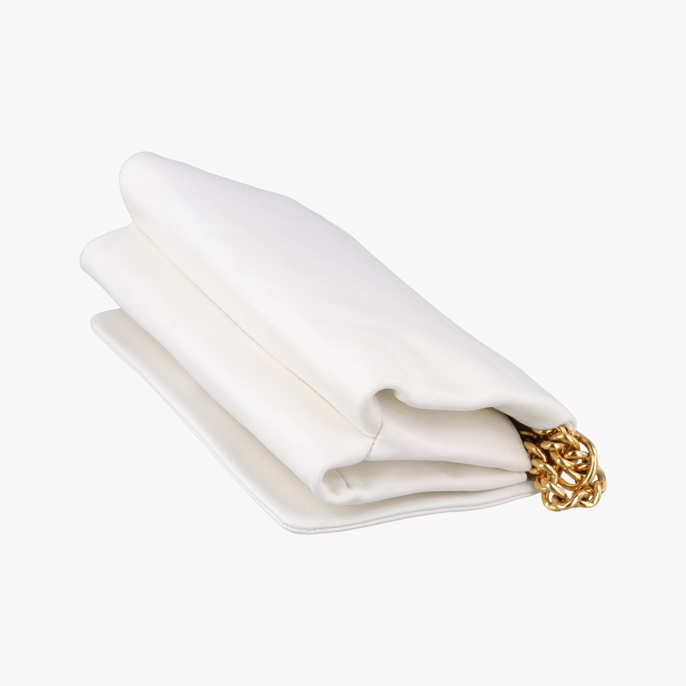 Pre-owned VERSACE Palazzo Medusa White leather  shoulderbag | stylenewstar
