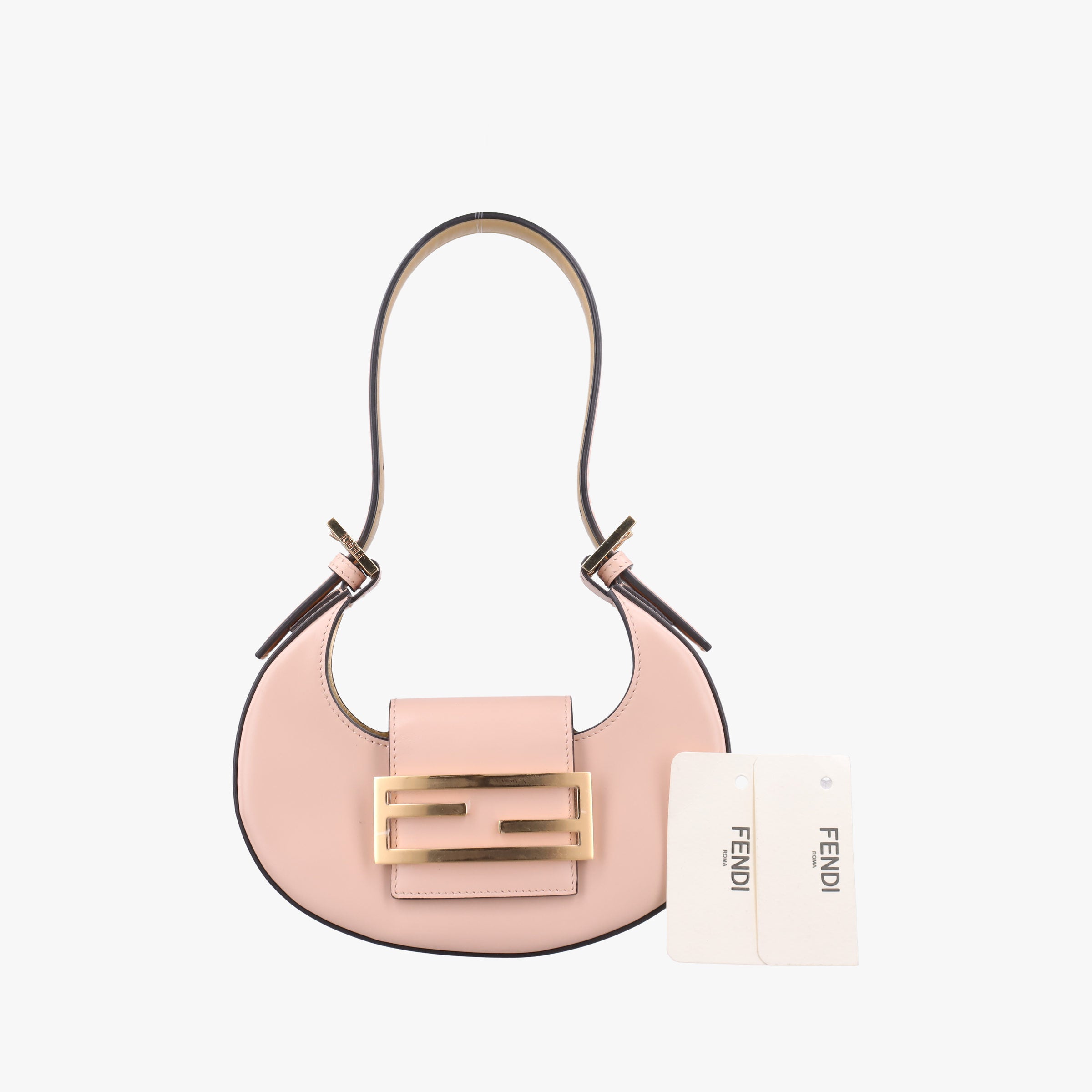 Secondhand Fendi Cookie Mini Pink Leather 8BS065 handbag | stylenewstar