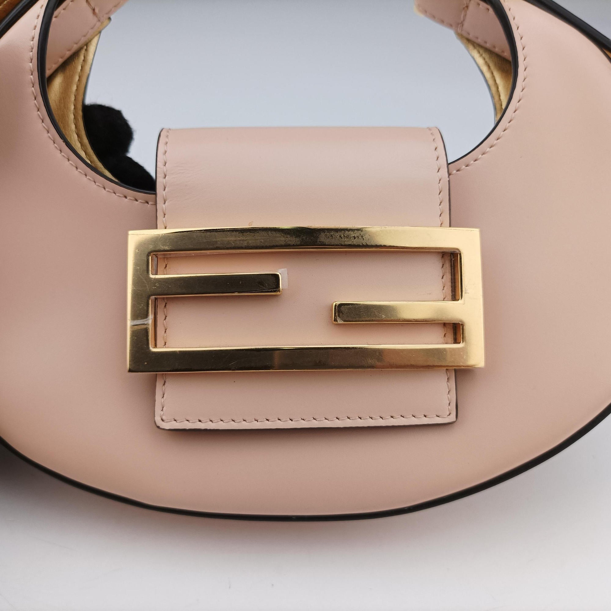 Secondhand Fendi Cookie Mini Pink Leather 8BS065 handbag | stylenewstar