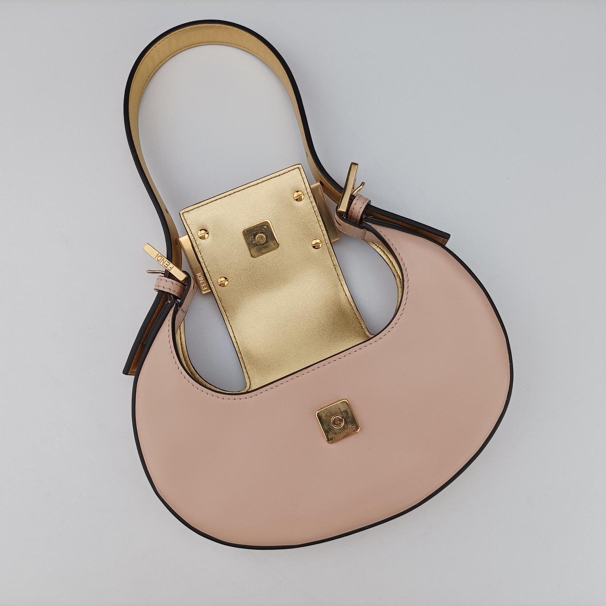 Secondhand Fendi Cookie Mini Pink Leather 8BS065 handbag | stylenewstar