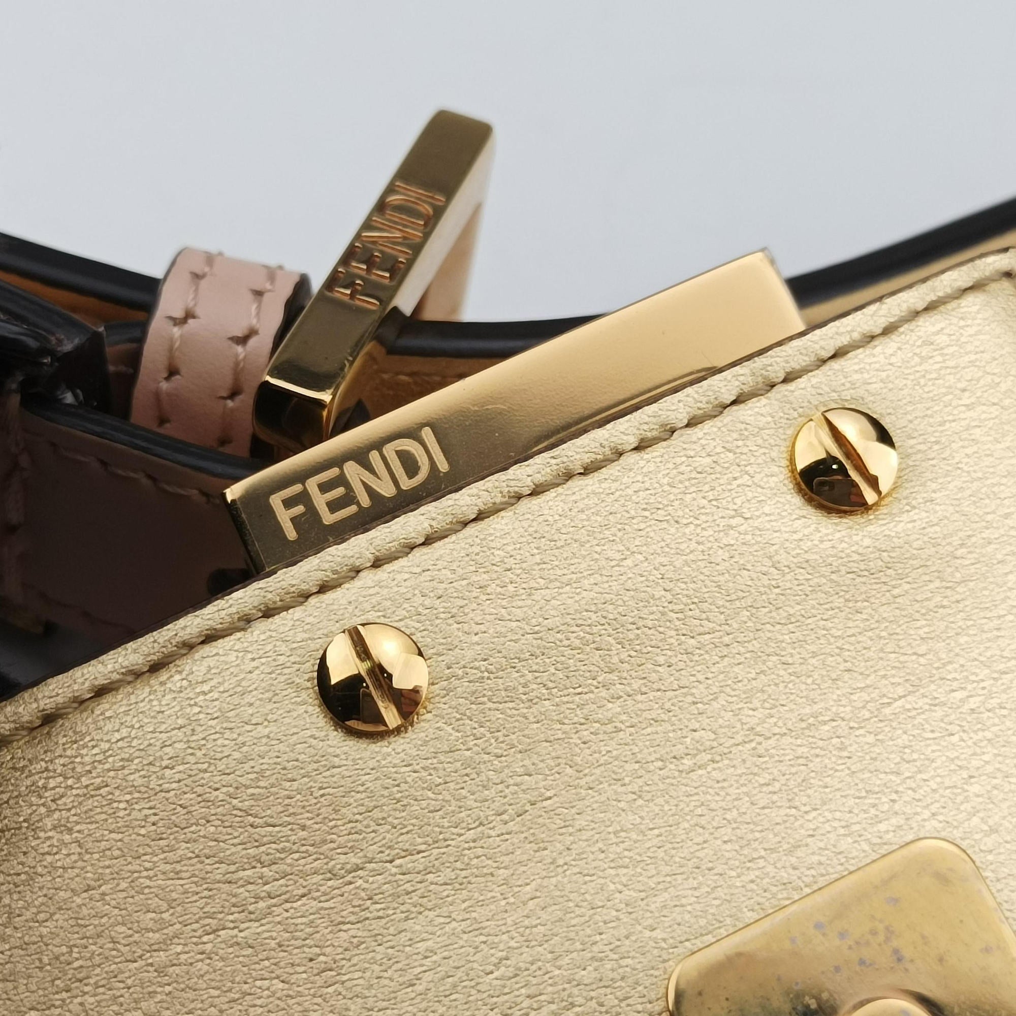 Secondhand Fendi Cookie Mini Pink Leather 8BS065 handbag | stylenewstar