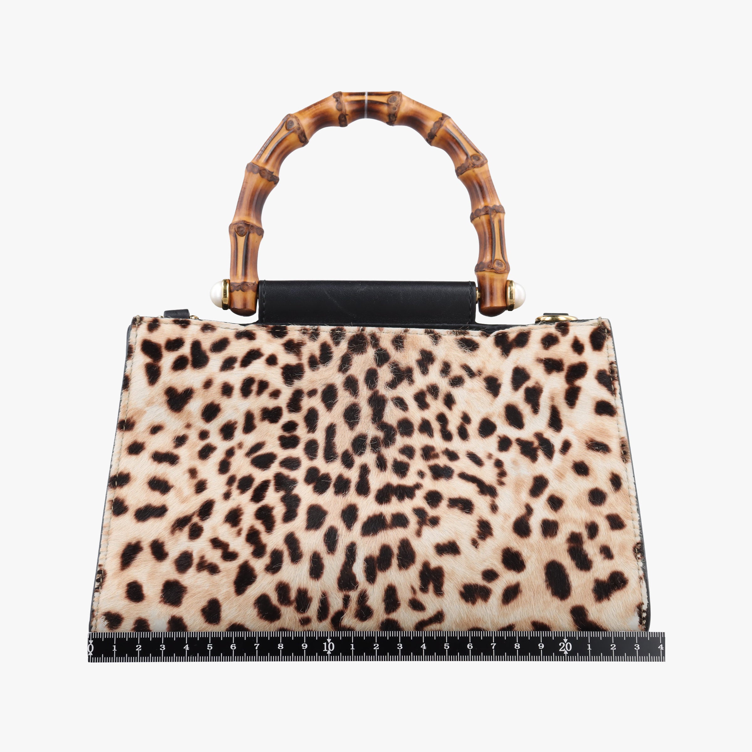 Pre-owned Gucci Bamboo Nymphaea Multicolour ponyhair 470271 shoulderbag | stylenewstar