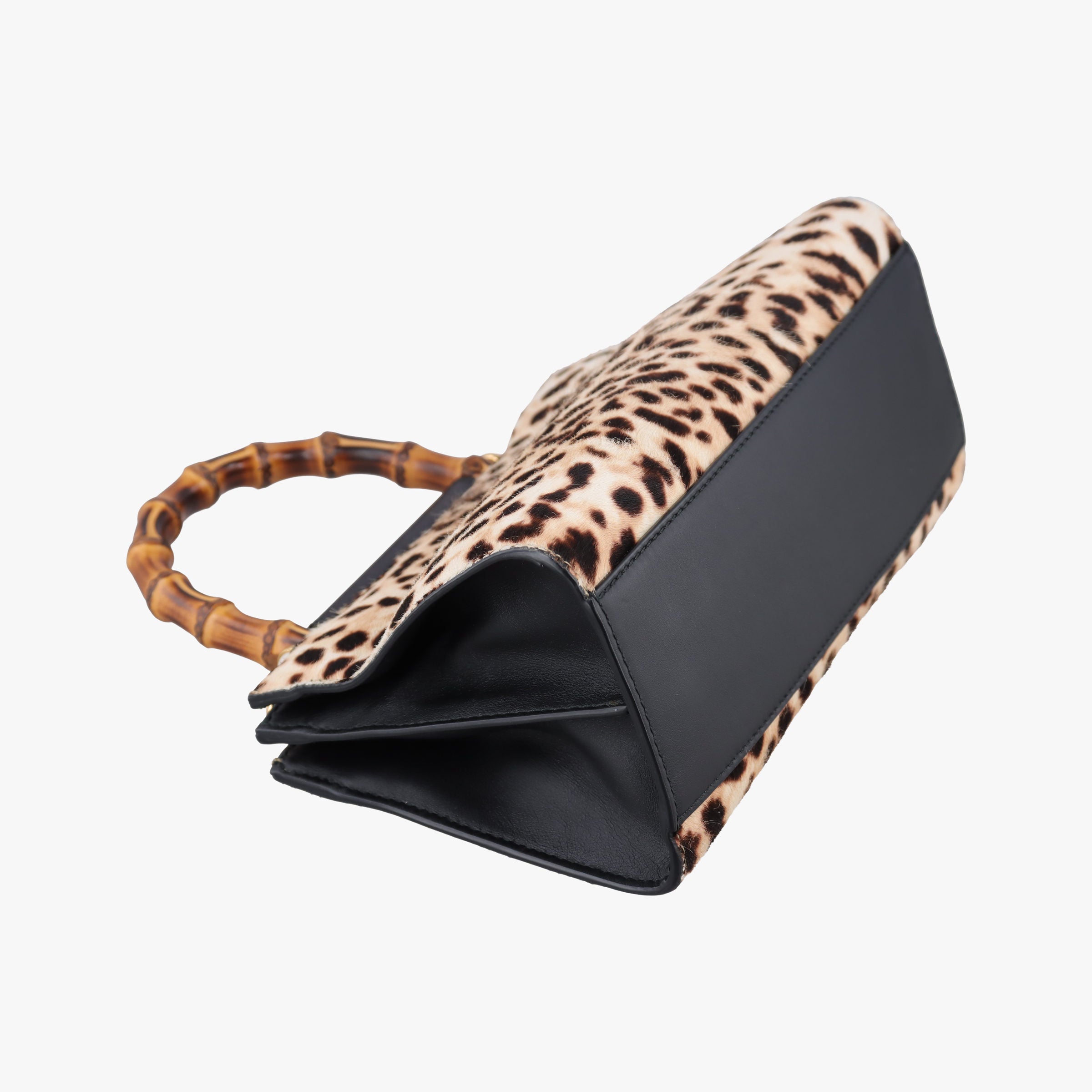 Pre-owned Gucci Bamboo Nymphaea Multicolour ponyhair 470271 shoulderbag | stylenewstar