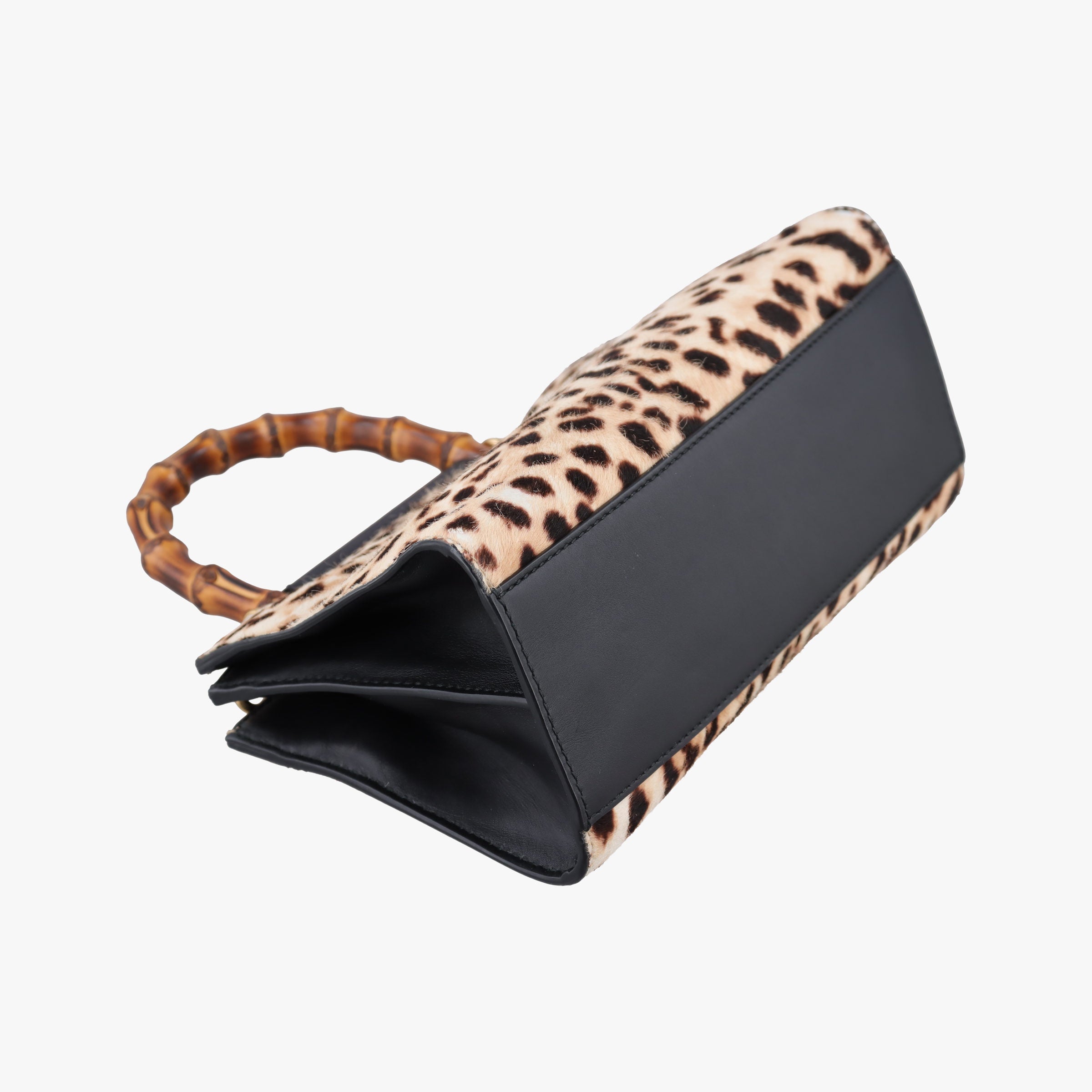 Pre-owned Gucci Bamboo Nymphaea Multicolour ponyhair 470271 shoulderbag | stylenewstar
