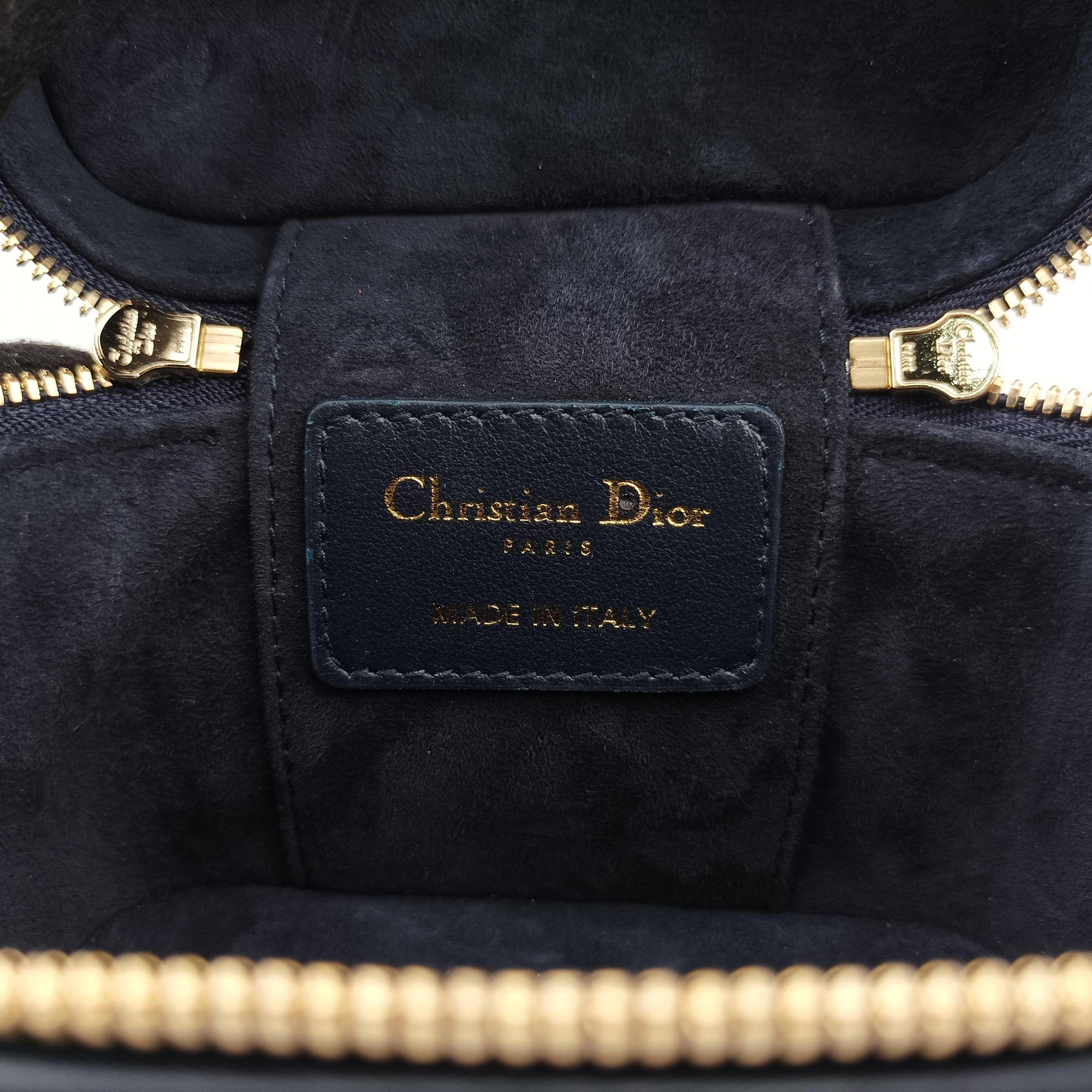 Vintage Christian Dior Micro Lady Dior Vanity Case Black×red Leather  shoulderbag | stylenewstar