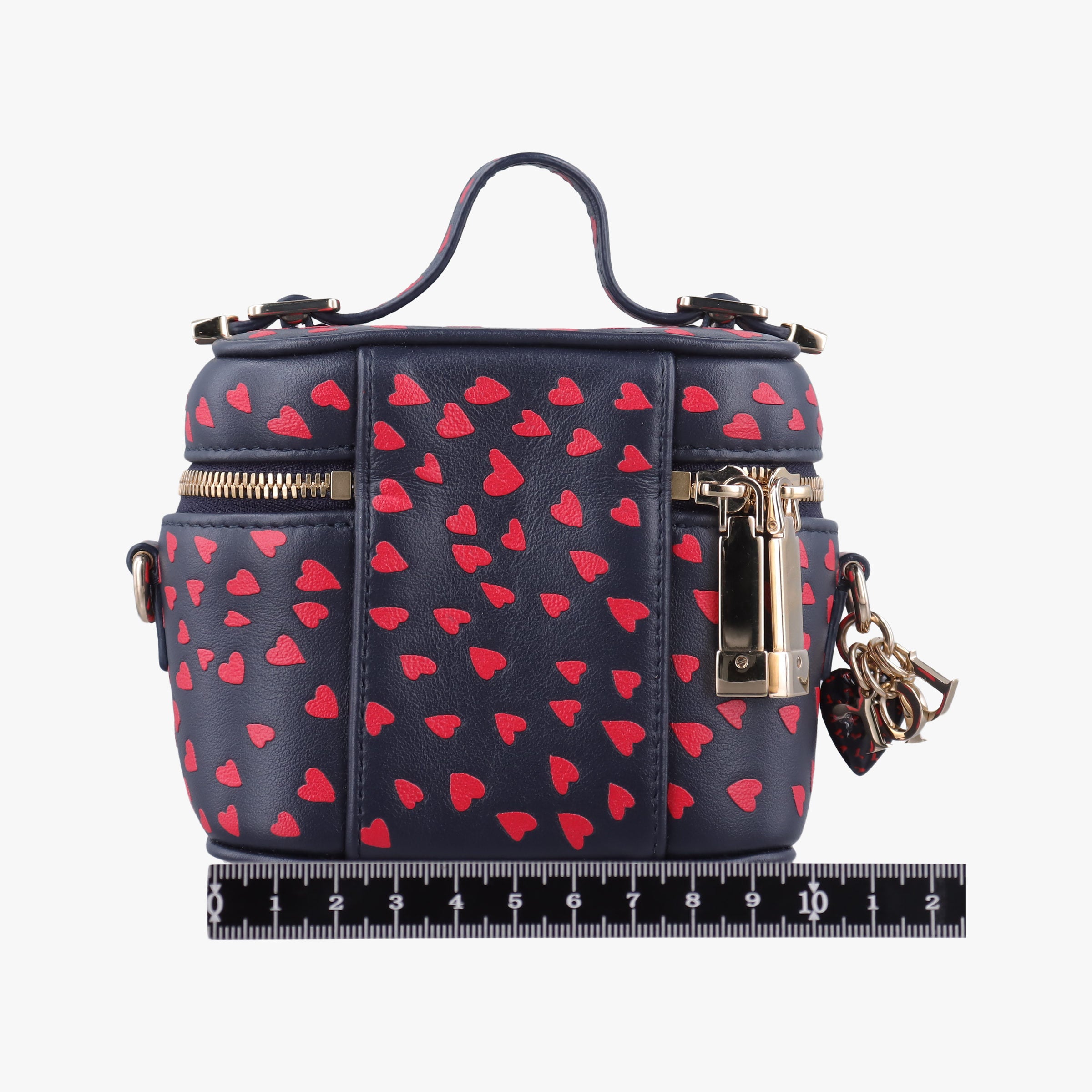 Vintage Christian Dior Micro Lady Dior Vanity Case Black×red Leather  shoulderbag | stylenewstar