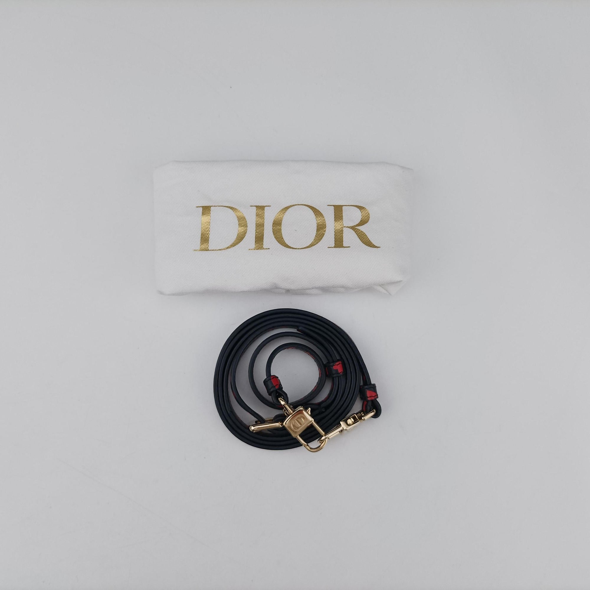 Vintage Christian Dior Micro Lady Dior Vanity Case Black×red Leather  shoulderbag | stylenewstar