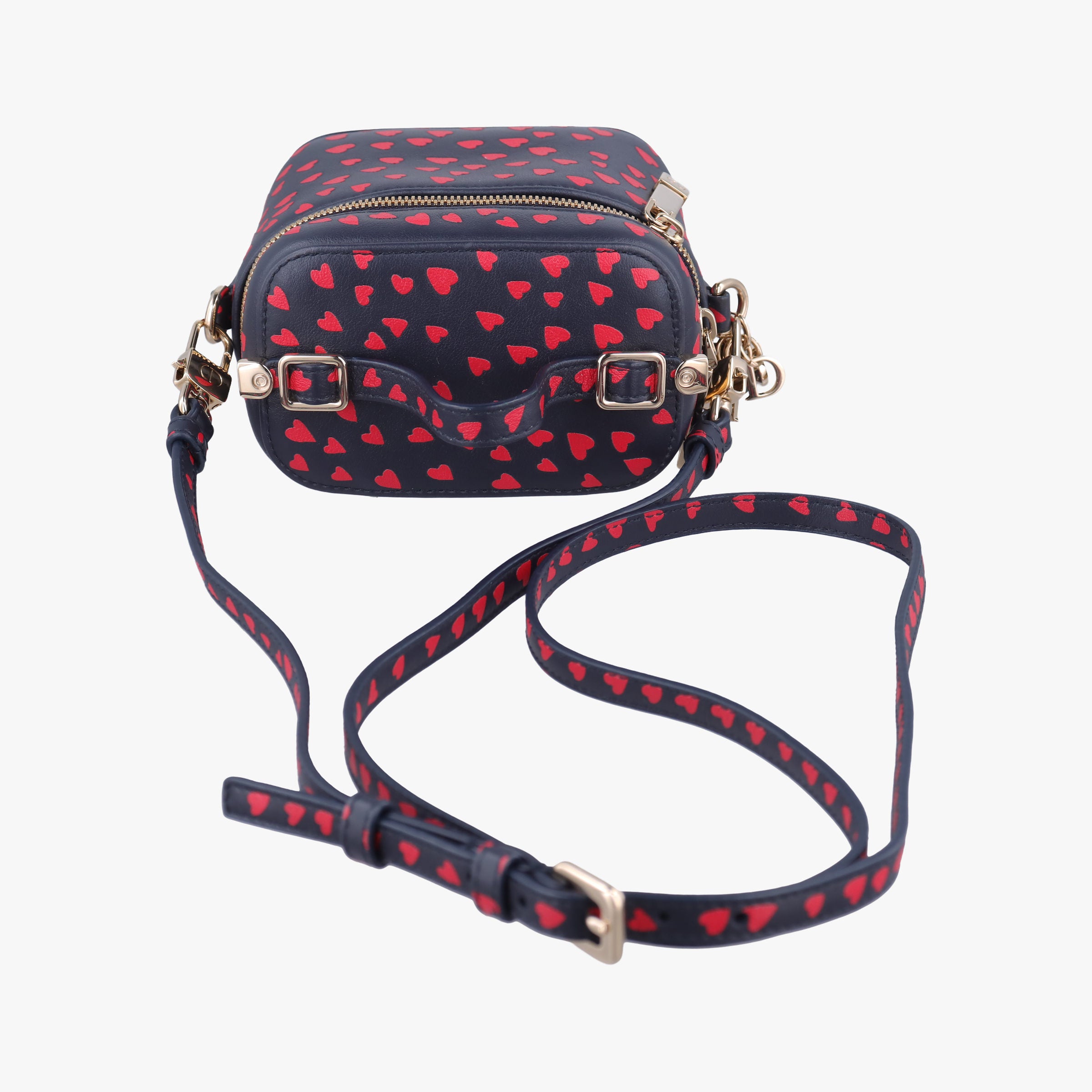 Vintage Christian Dior Micro Lady Dior Vanity Case Black×red Leather  shoulderbag | stylenewstar