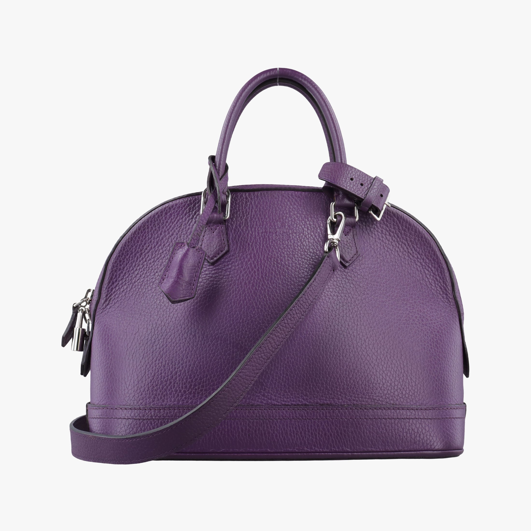 Secondhand Louis Vuitton Parnassea Alma PM Violet Taurillon Leather M48881 shoulderbag | stylenewstar