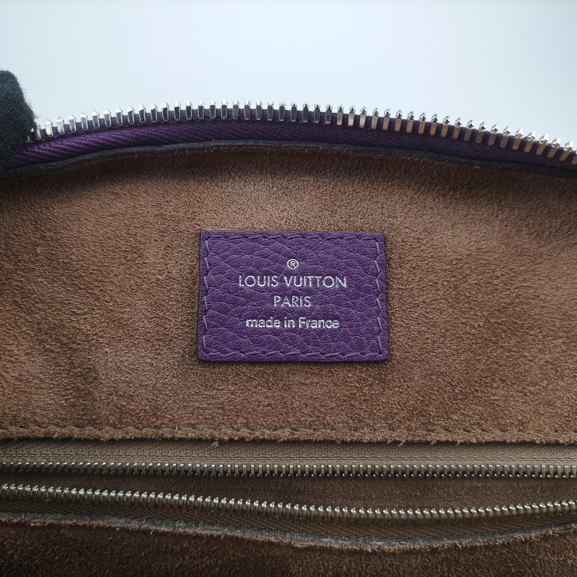Secondhand Louis Vuitton Parnassea Alma PM Violet Taurillon Leather M48881 shoulderbag | stylenewstar