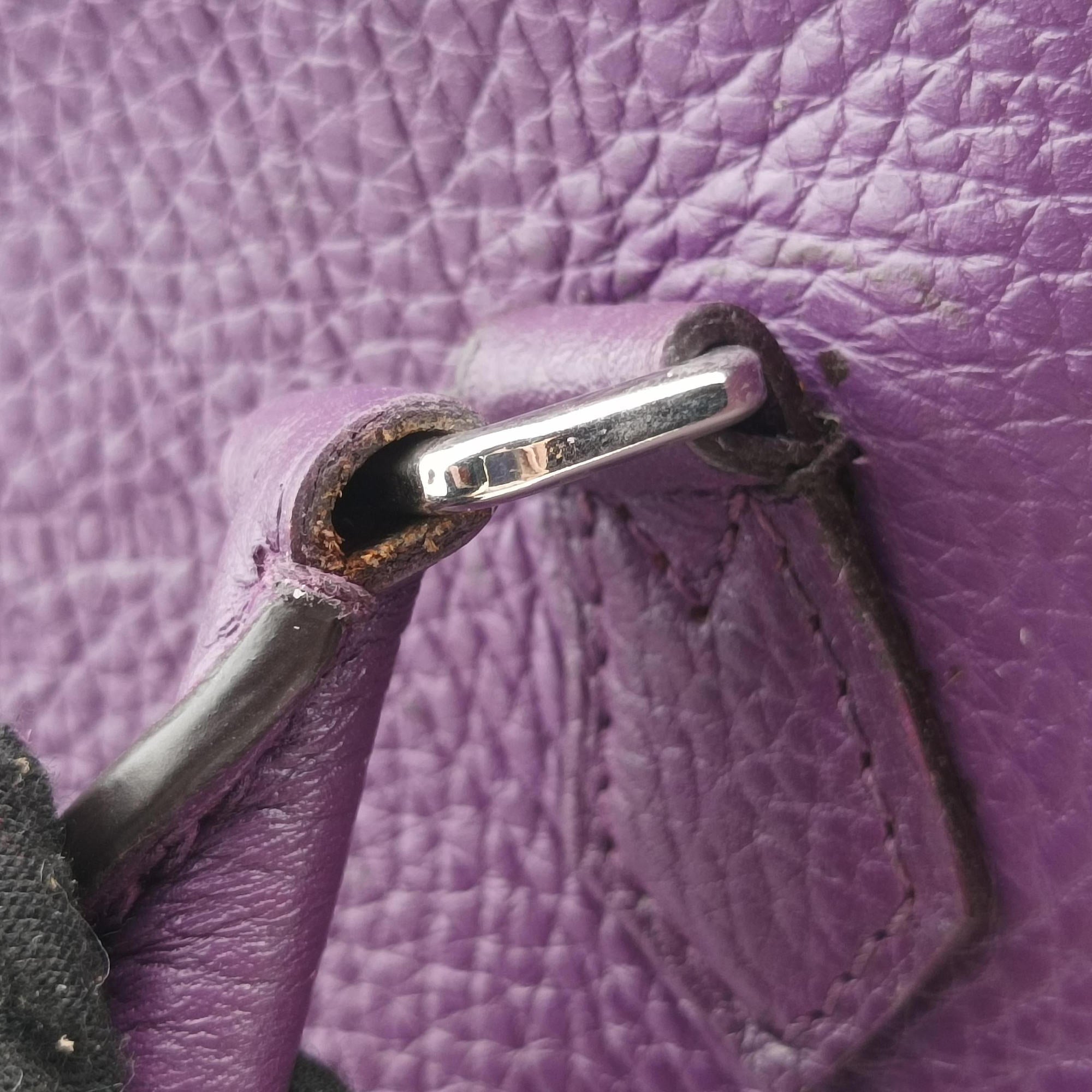 Secondhand Louis Vuitton Parnassea Alma PM Violet Taurillon Leather M48881 shoulderbag | stylenewstar