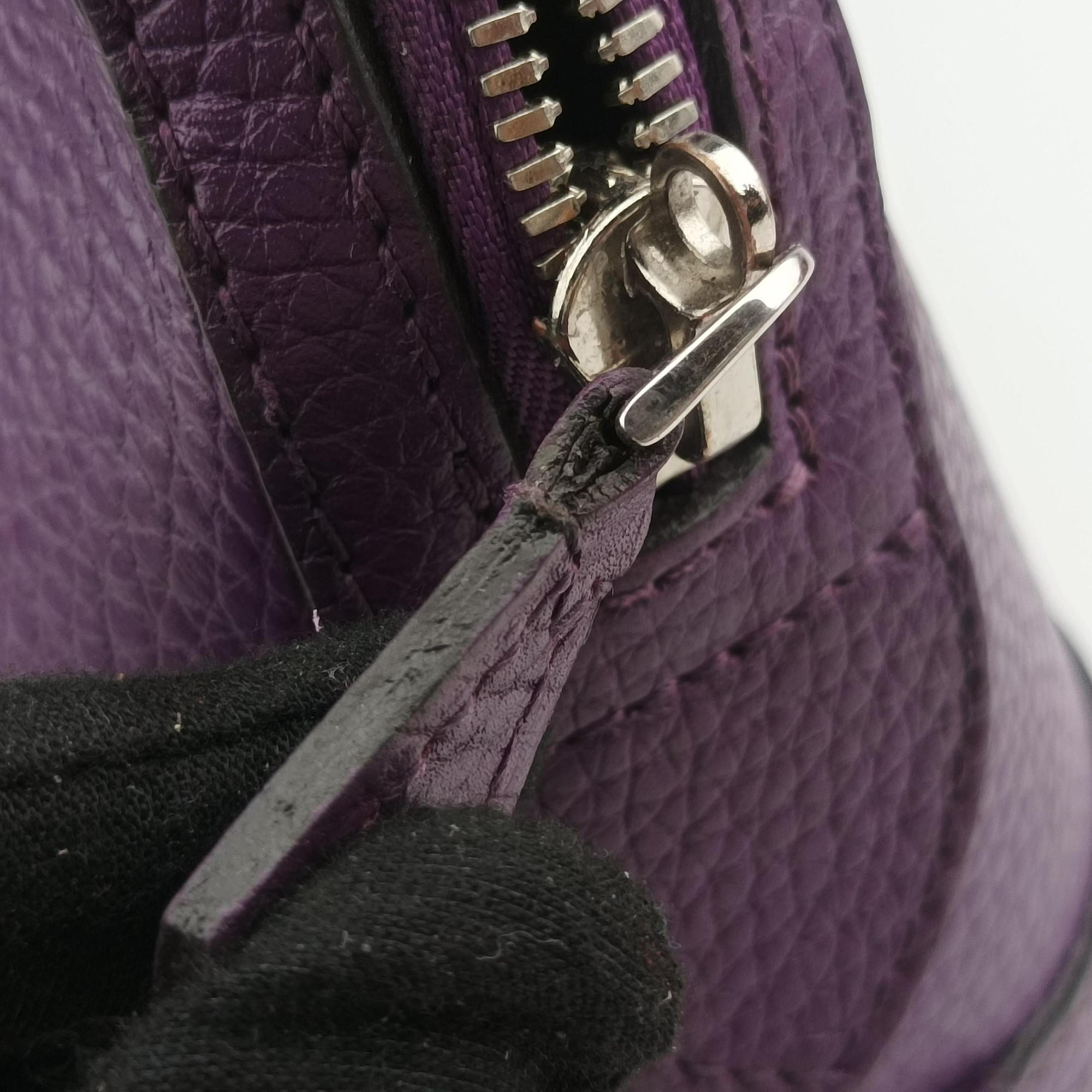 Secondhand Louis Vuitton Parnassea Alma PM Violet Taurillon Leather M48881 shoulderbag | stylenewstar