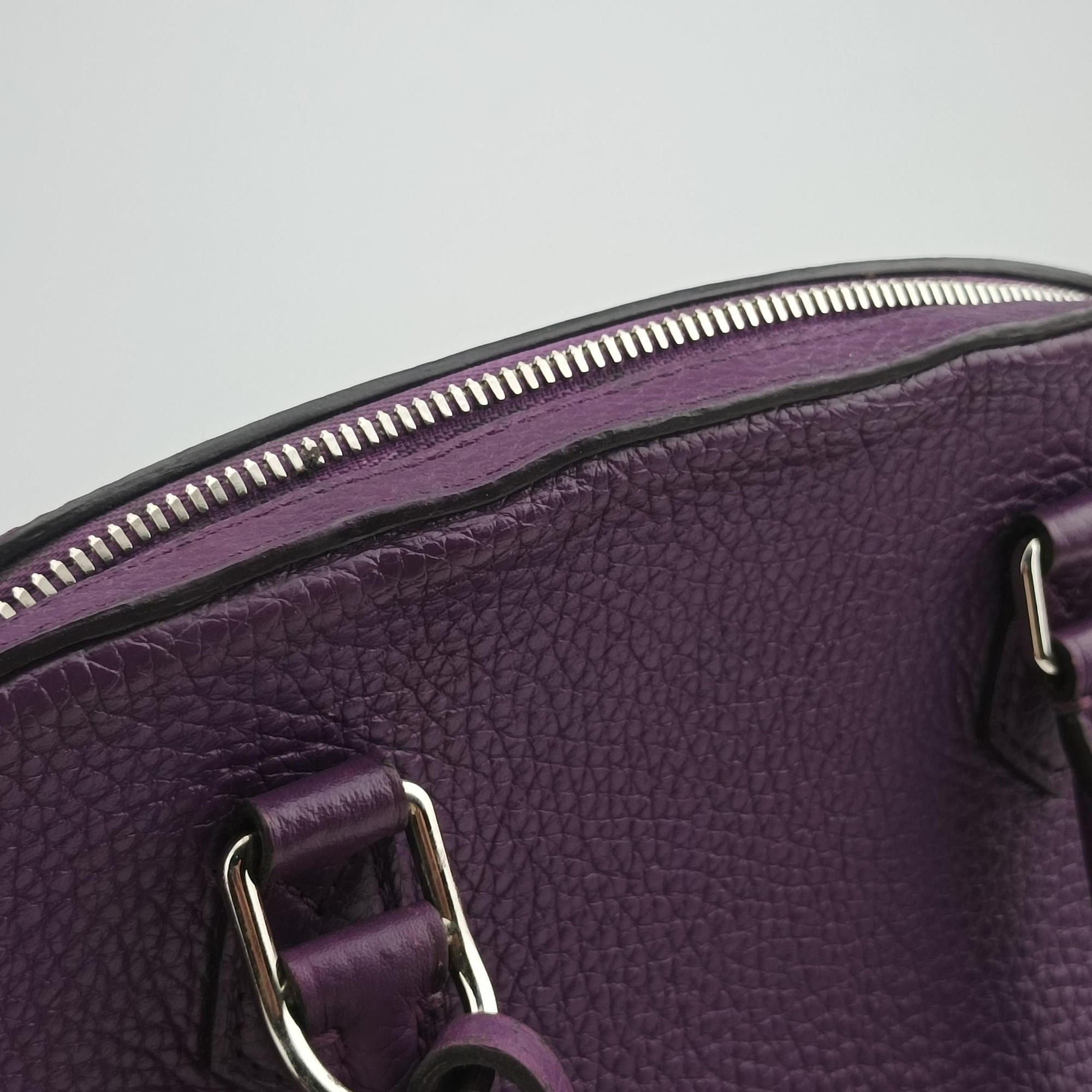 Secondhand Louis Vuitton Parnassea Alma PM Violet Taurillon Leather M48881 shoulderbag | stylenewstar