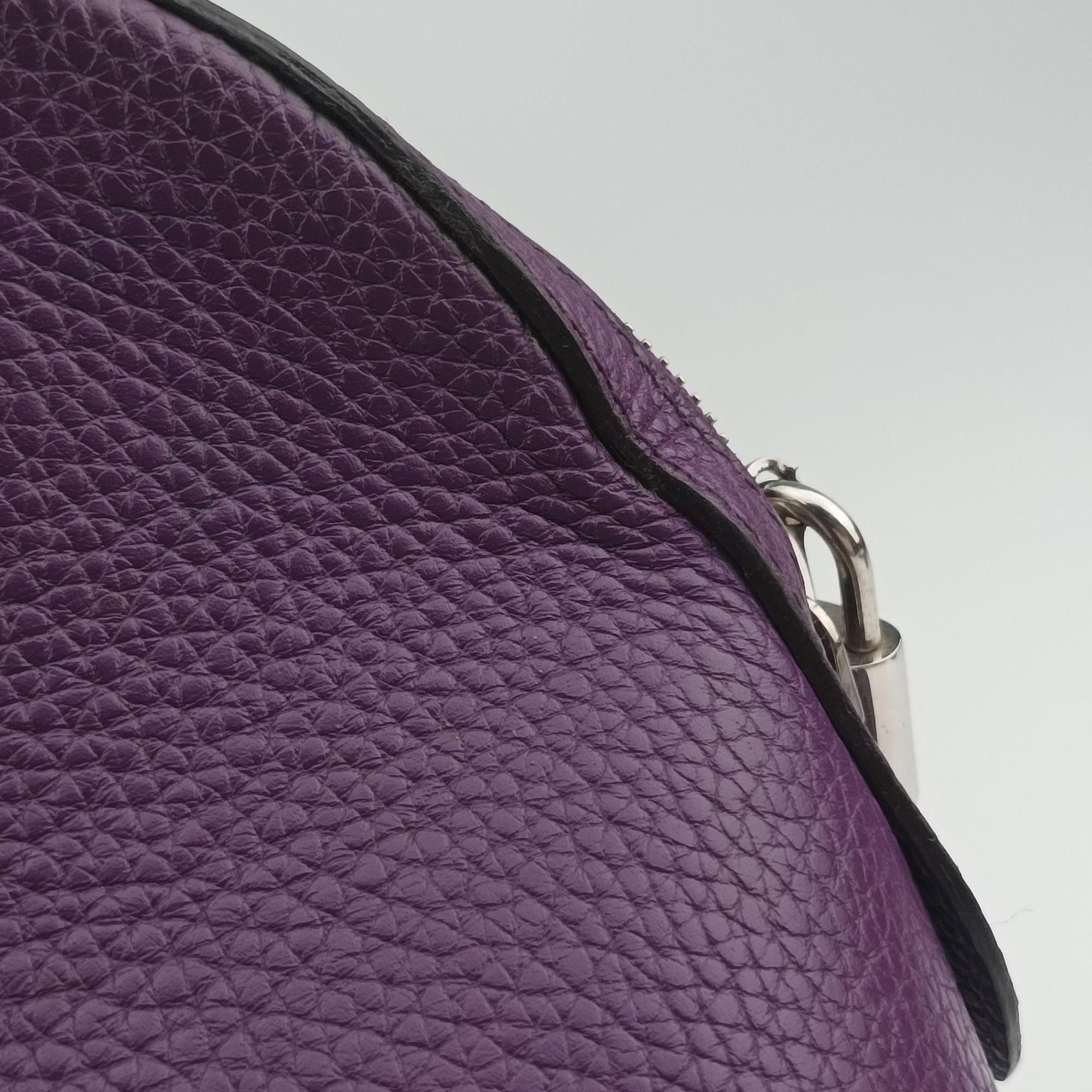 Secondhand Louis Vuitton Parnassea Alma PM Violet Taurillon Leather M48881 shoulderbag | stylenewstar