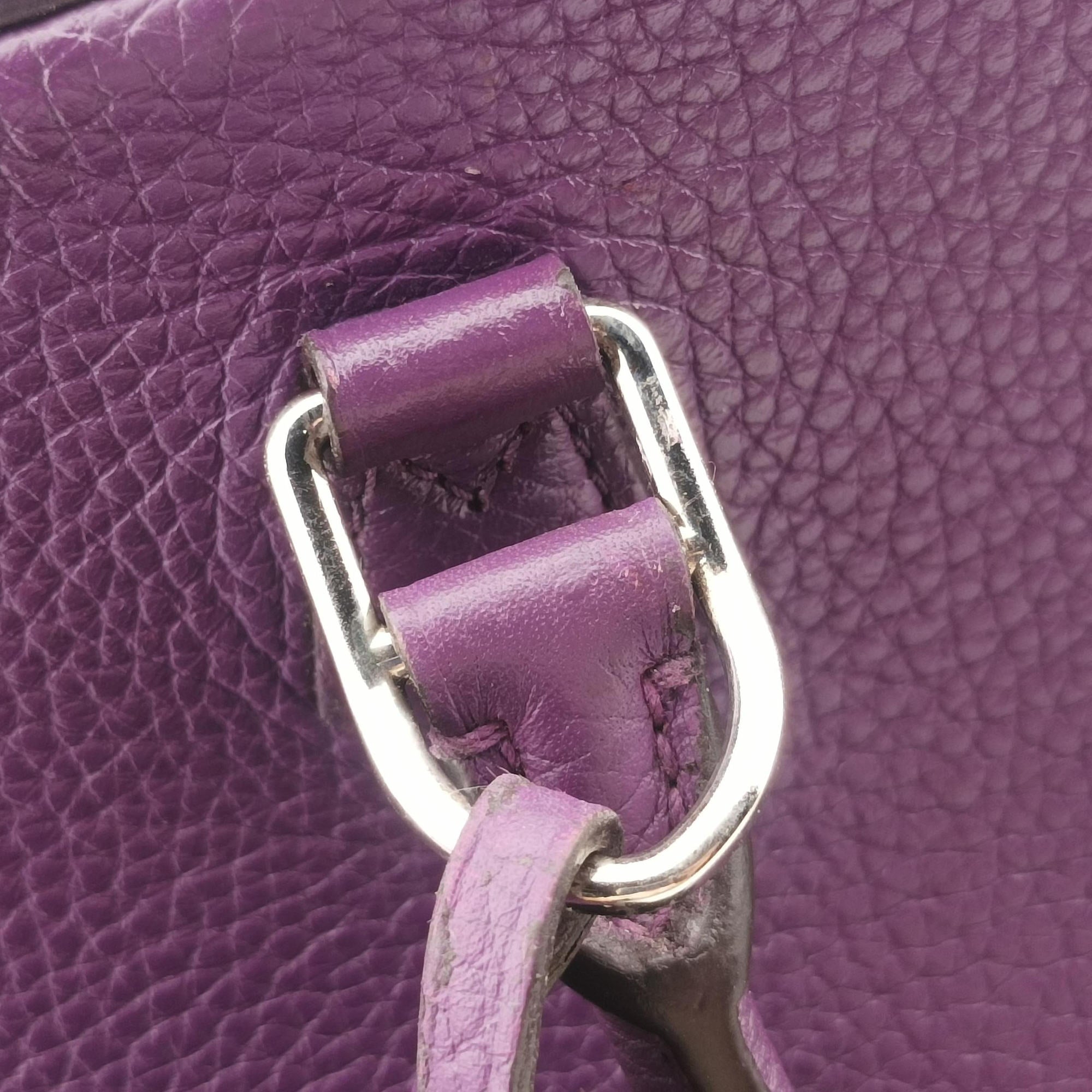 Secondhand Louis Vuitton Parnassea Alma PM Violet Taurillon Leather M48881 shoulderbag | stylenewstar