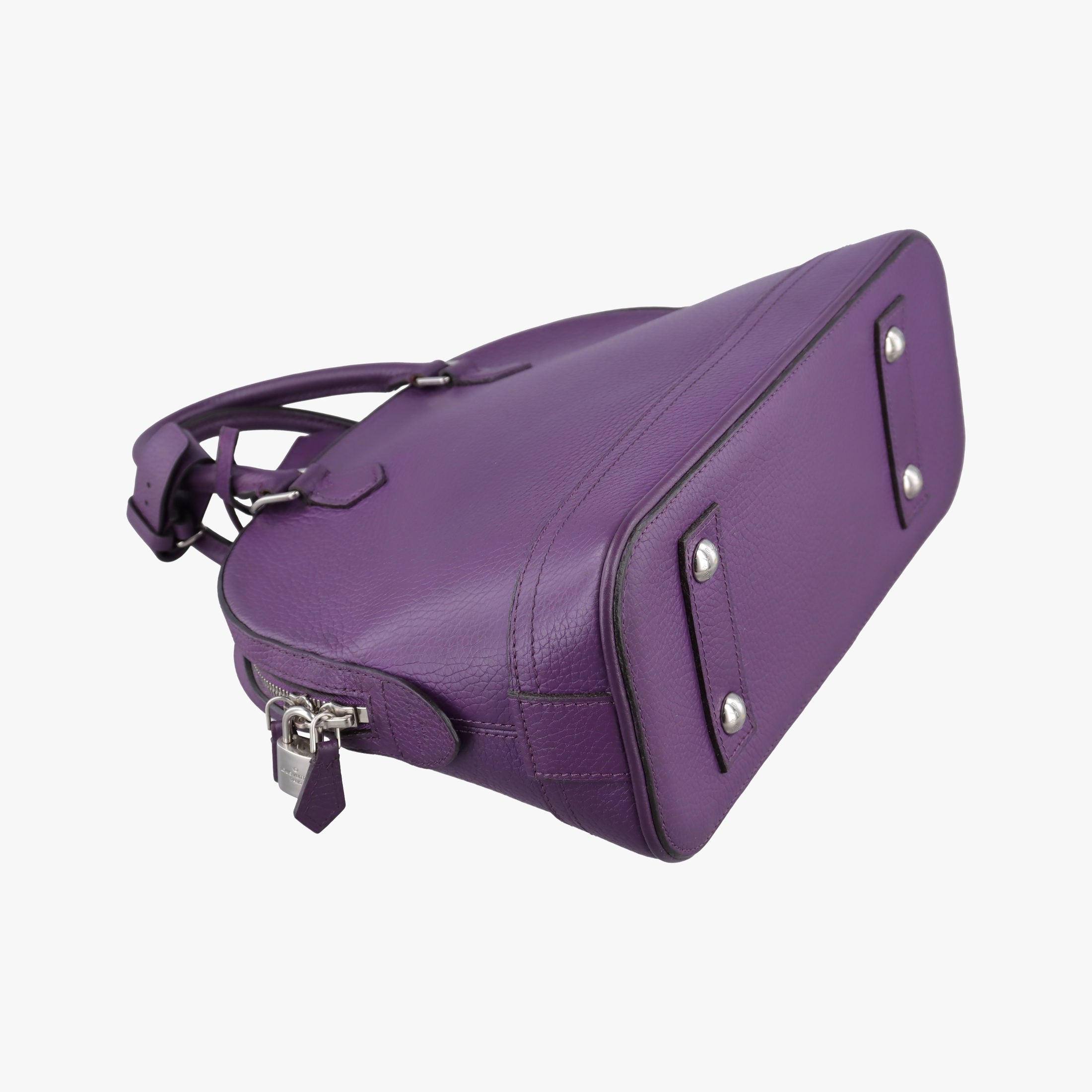 Secondhand Louis Vuitton Parnassea Alma PM Violet Taurillon Leather M48881 shoulderbag | stylenewstar