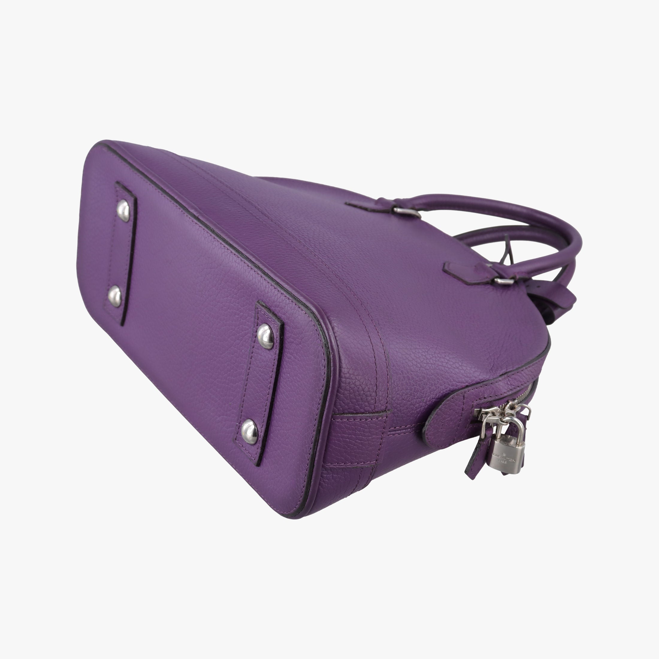 Secondhand Louis Vuitton Parnassea Alma PM Violet Taurillon Leather M48881 shoulderbag | stylenewstar