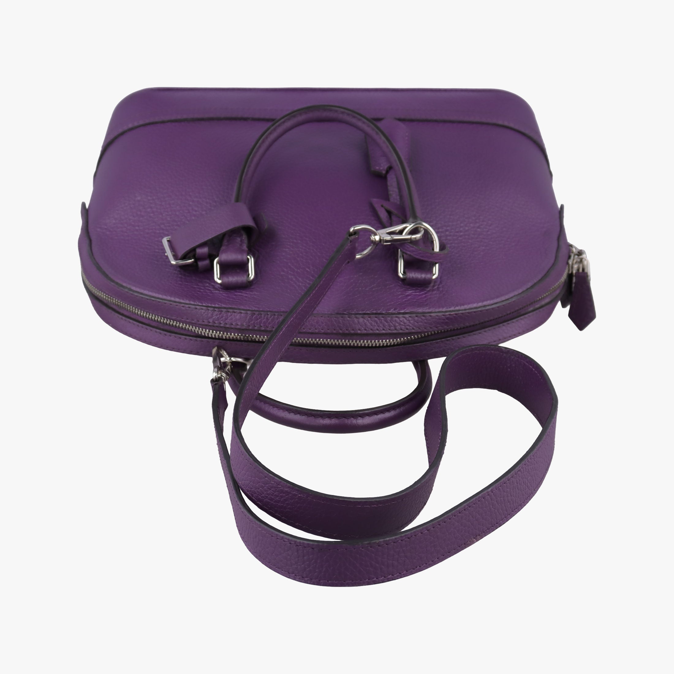 Secondhand Louis Vuitton Parnassea Alma PM Violet Taurillon Leather M48881 shoulderbag | stylenewstar