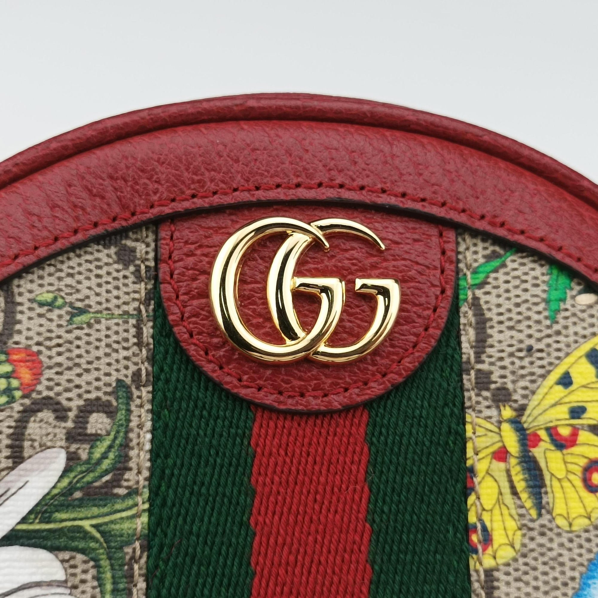 Pre-owned Gucci Ophidia Multicolour PVC coated canvas×Leather 598661 backpack/rucksack | stylenewstar