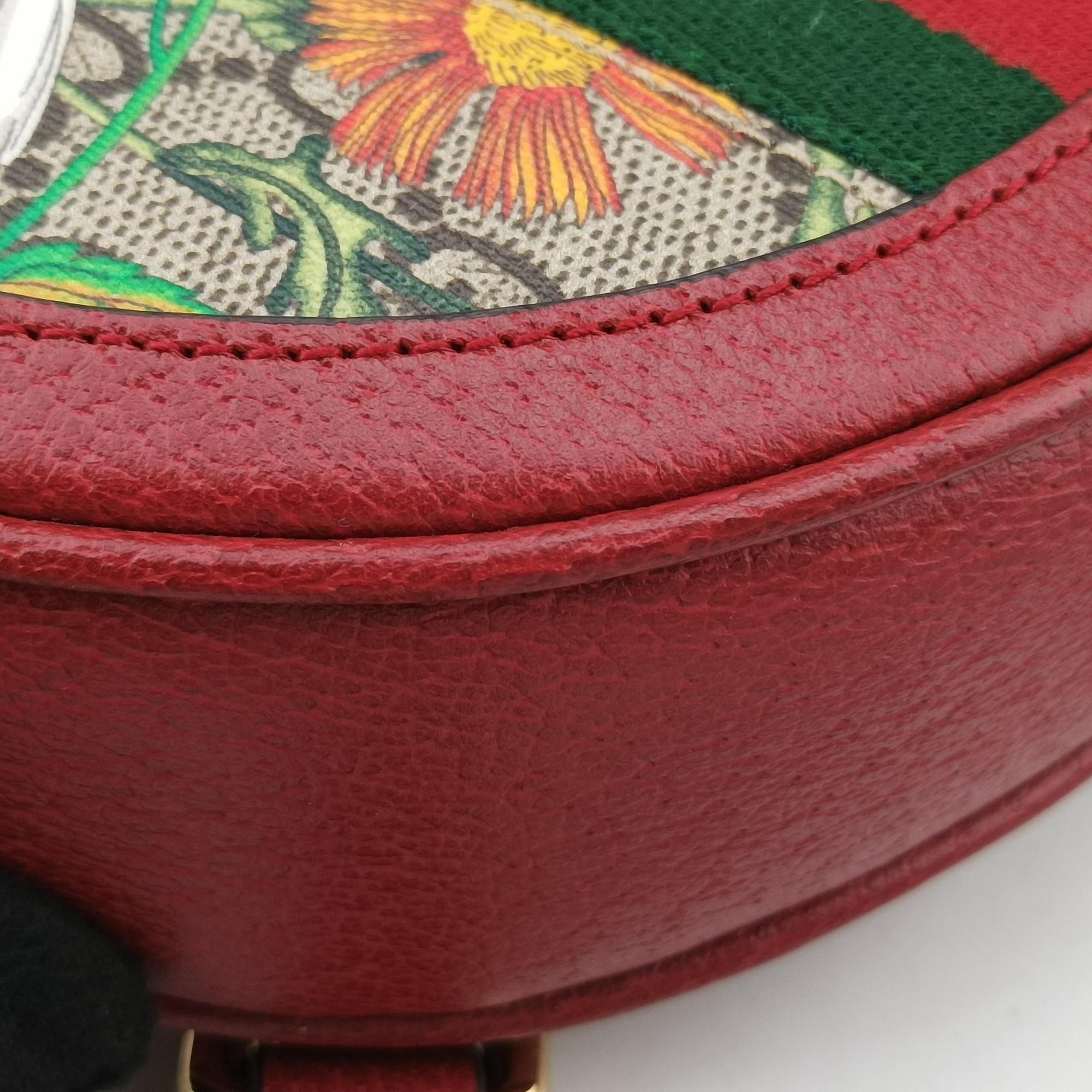 Pre-owned Gucci Ophidia Multicolour PVC coated canvas×Leather 598661 backpack/rucksack | stylenewstar