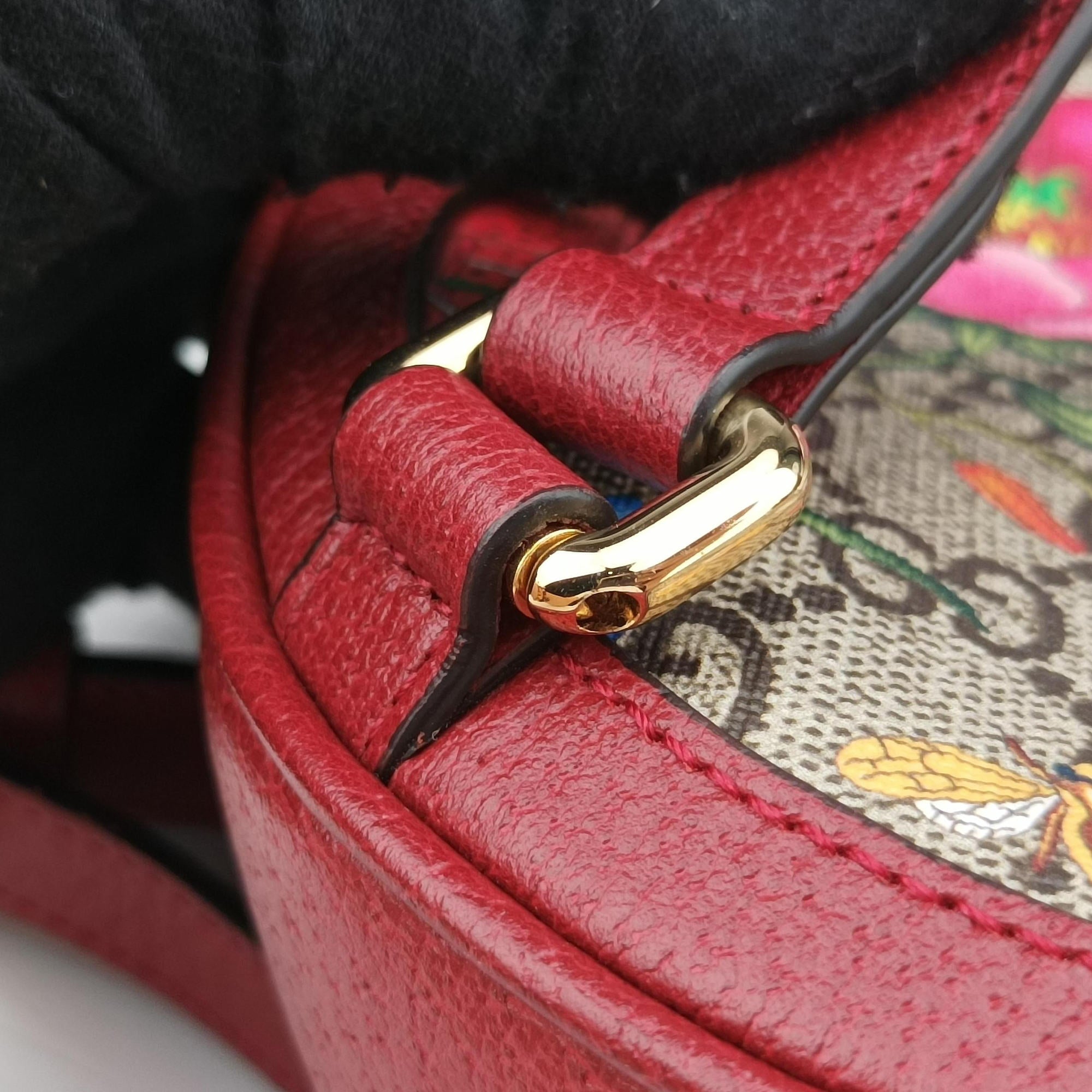 Pre-owned Gucci Ophidia Multicolour PVC coated canvas×Leather 598661 backpack/rucksack | stylenewstar