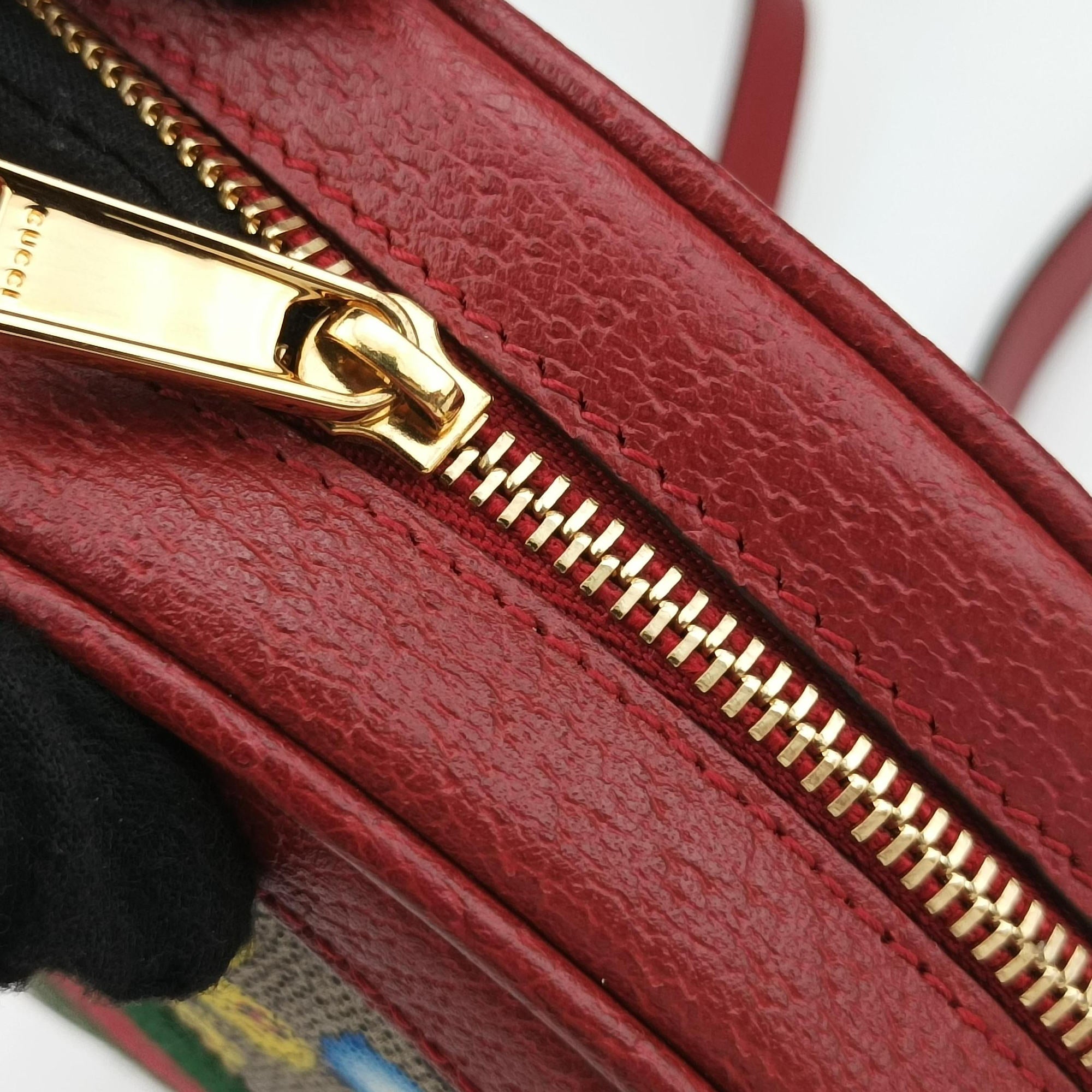 Pre-owned Gucci Ophidia Multicolour PVC coated canvas×Leather 598661 backpack/rucksack | stylenewstar