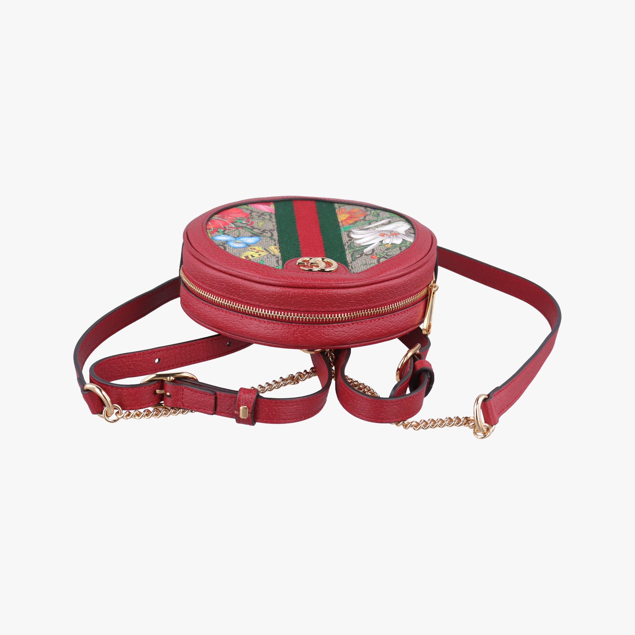 Pre-owned Gucci Ophidia Multicolour PVC coated canvas×Leather 598661 backpack/rucksack | stylenewstar