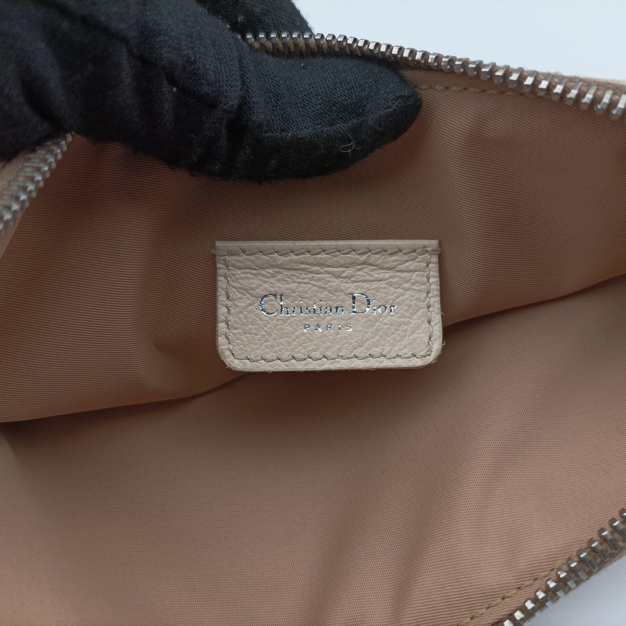 Secondhand Christian Dior Saddle Beige PVC Coated Canvas Floral Embroidery  shoulderbag | stylenewstar