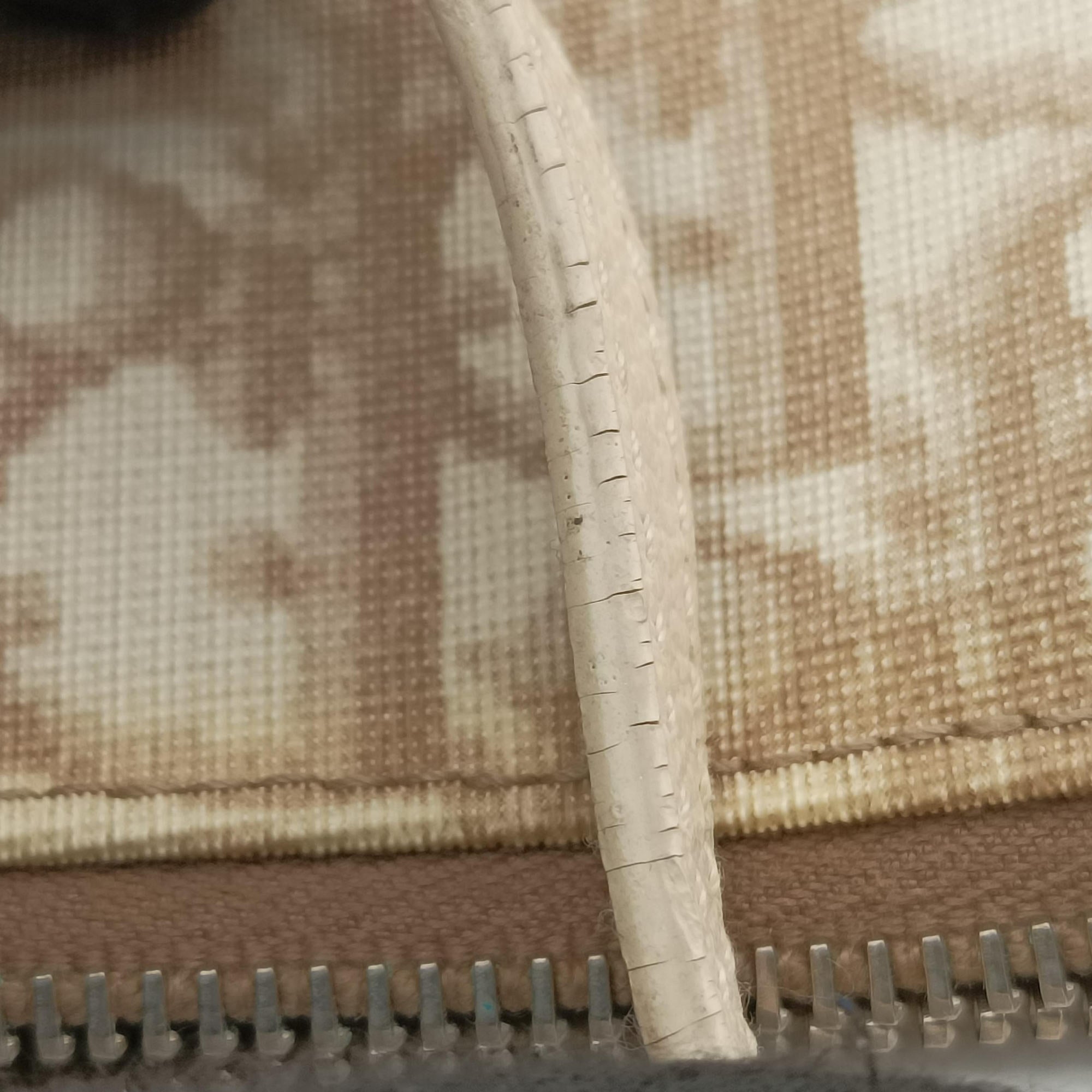 Secondhand Christian Dior Saddle Beige PVC Coated Canvas Floral Embroidery  shoulderbag | stylenewstar