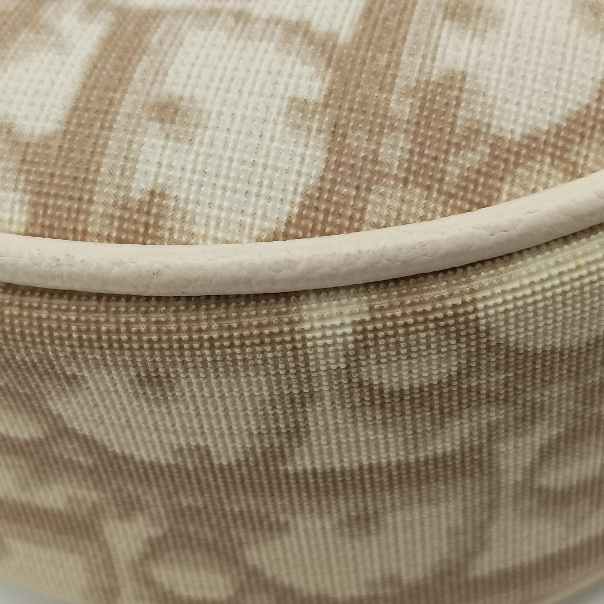 Secondhand Christian Dior Saddle Beige PVC Coated Canvas Floral Embroidery  shoulderbag | stylenewstar