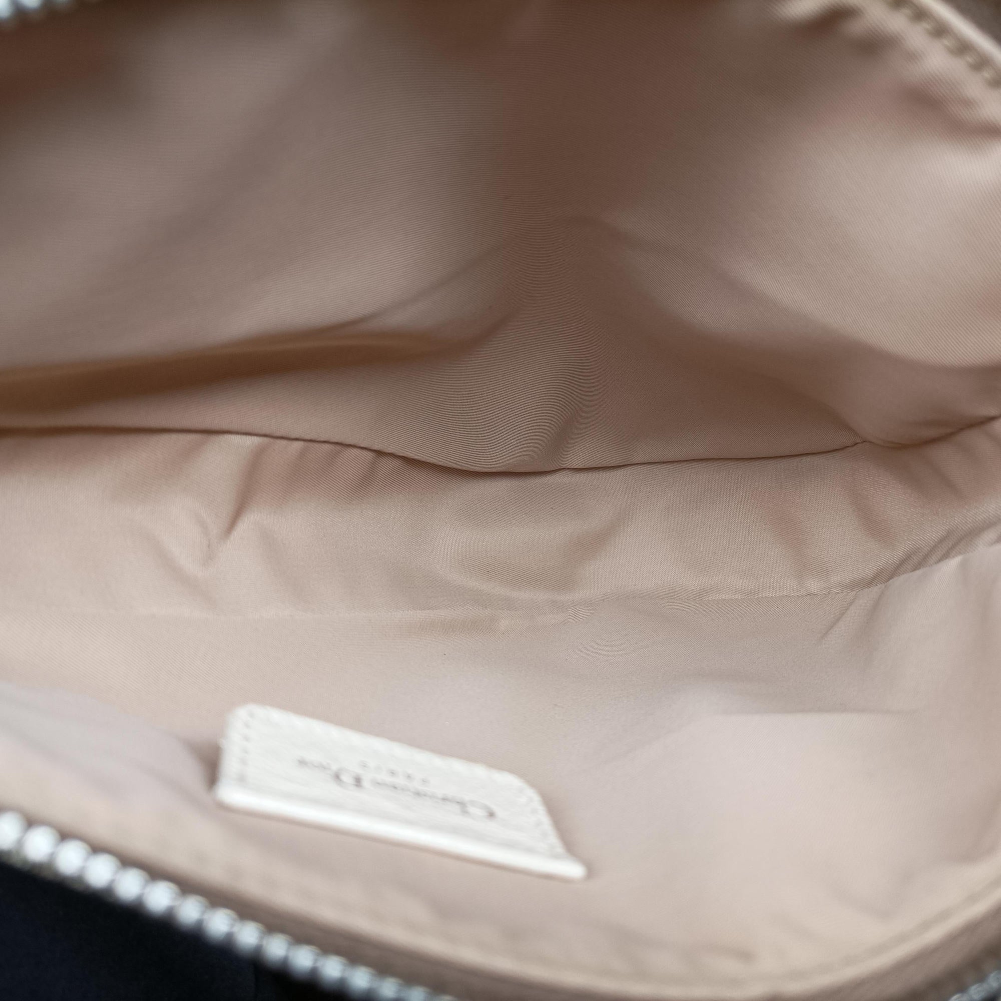 Secondhand Christian Dior Saddle Beige PVC Coated Canvas Floral Embroidery  shoulderbag | stylenewstar