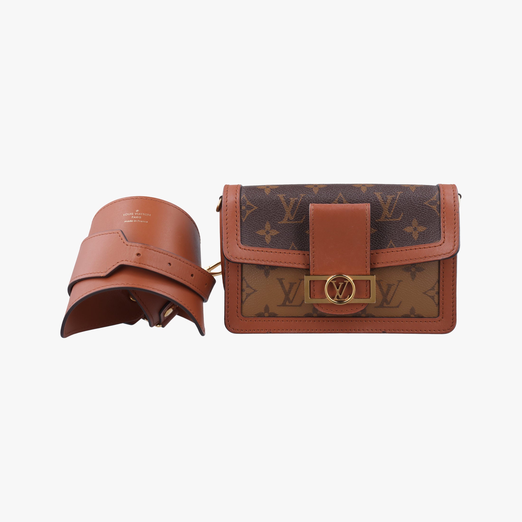 Vintage Louis Vuitton DAUPHINE brown monogram reverse M44586 bum bag/waist bag | stylenewstar