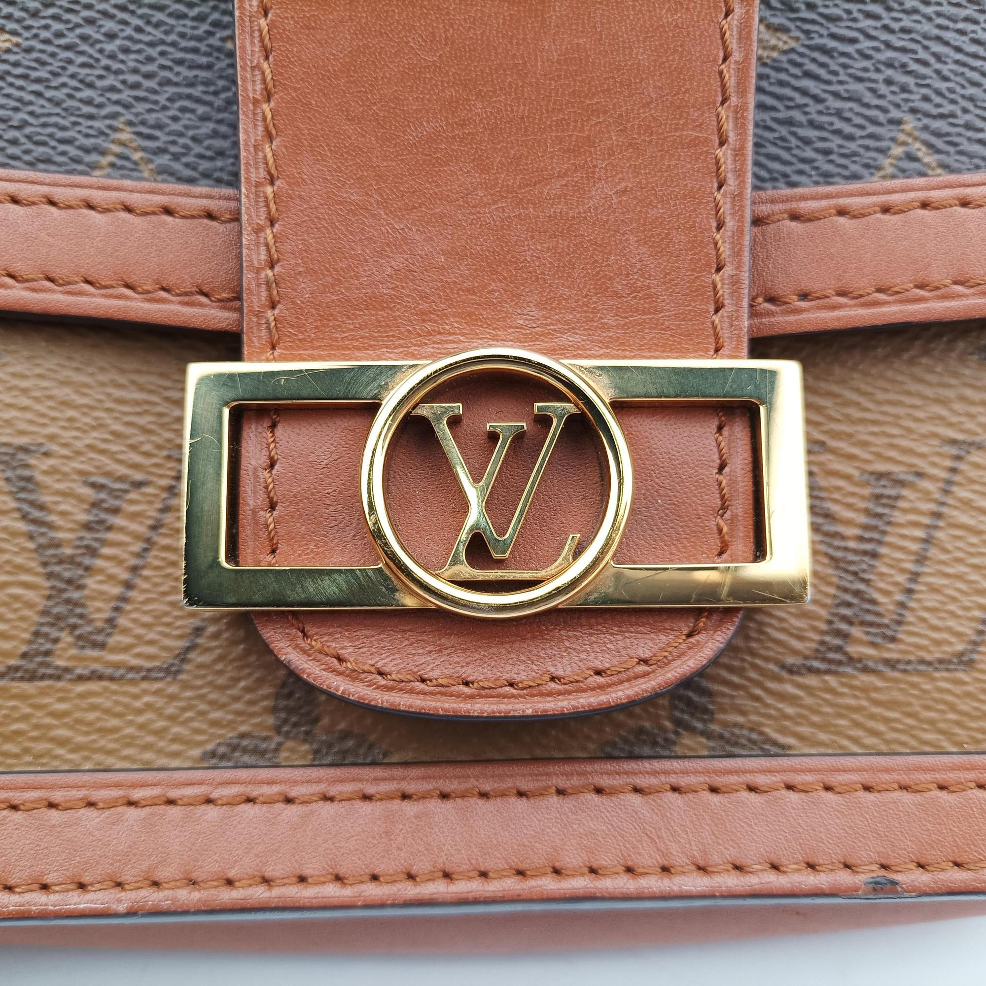 Vintage Louis Vuitton DAUPHINE brown monogram reverse M44586 bum bag/waist bag | stylenewstar
