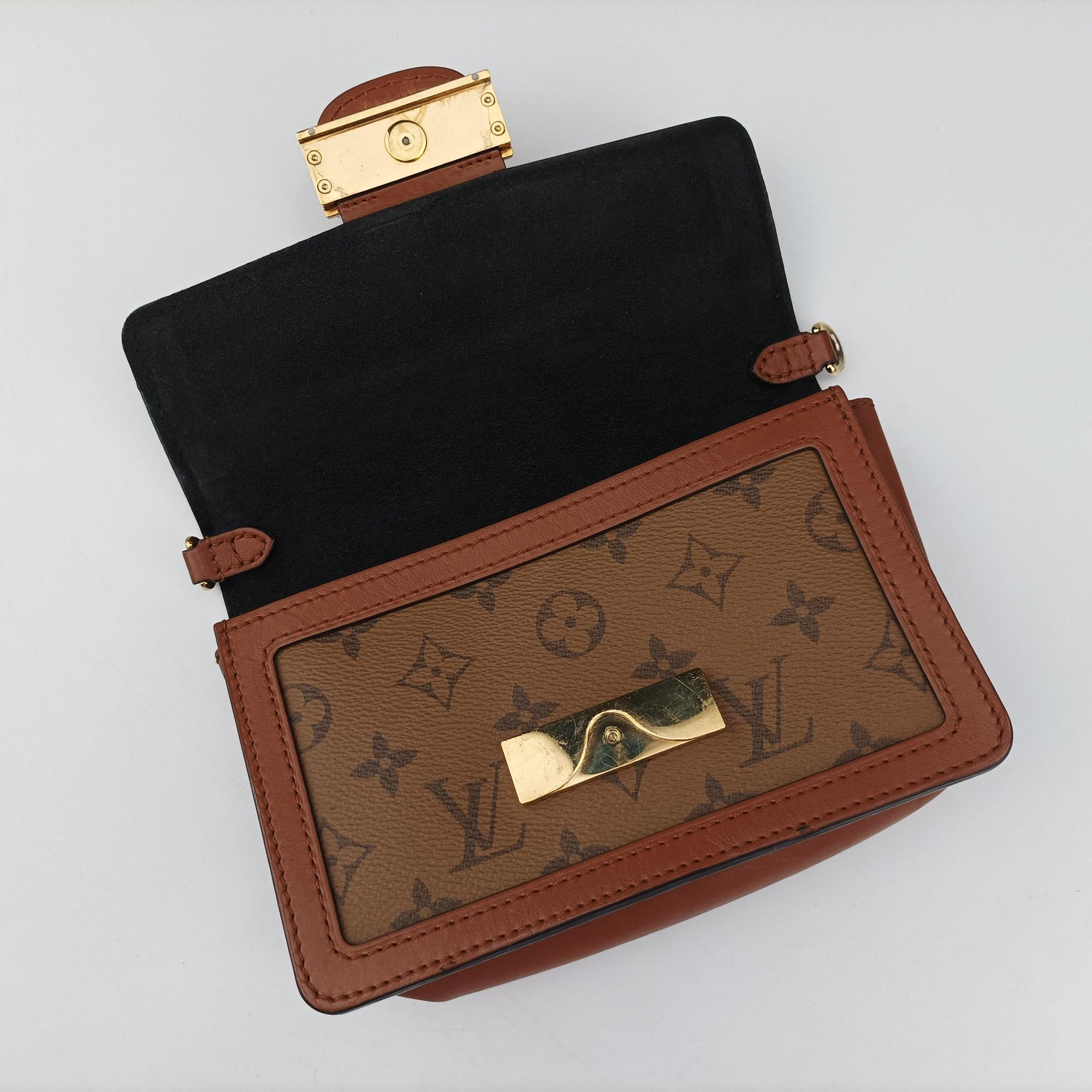 Vintage Louis Vuitton DAUPHINE brown monogram reverse M44586 bum bag/waist bag | stylenewstar