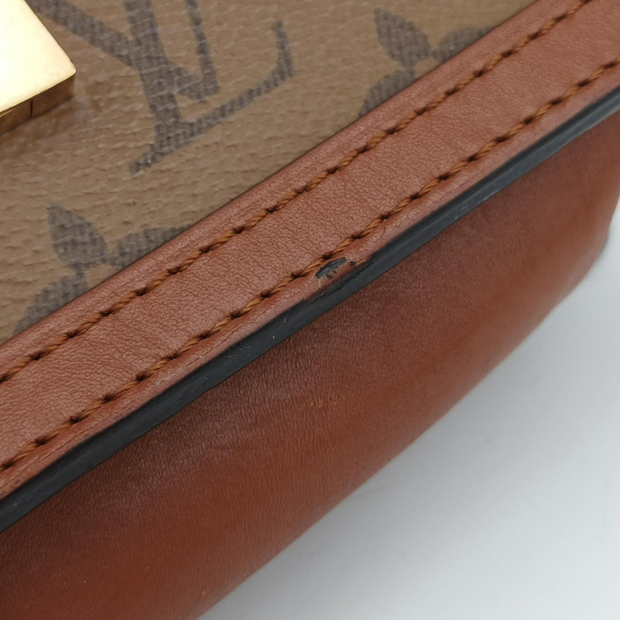 Vintage Louis Vuitton DAUPHINE brown monogram reverse M44586 bum bag/waist bag | stylenewstar