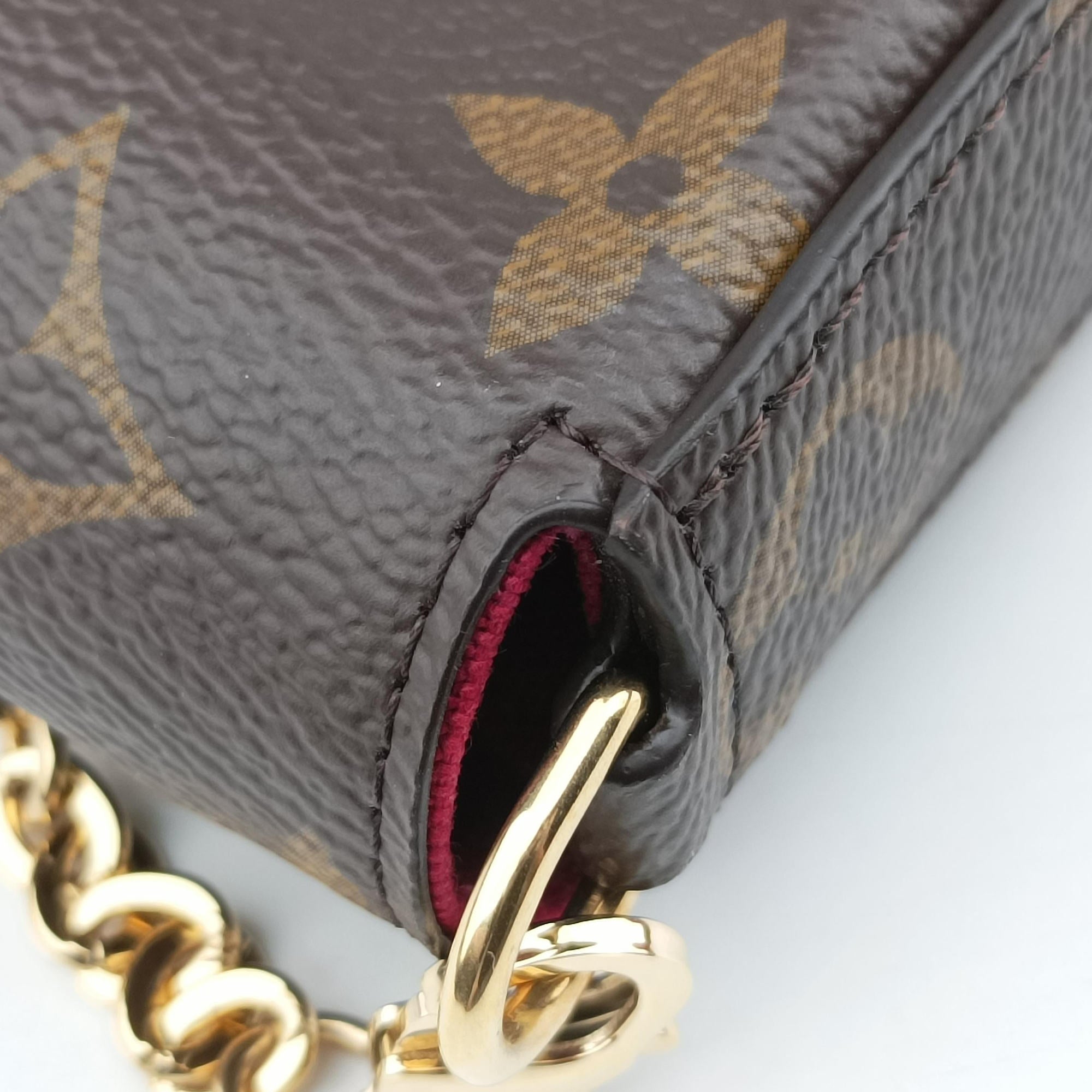 Secondhand Louis Vuitton Pochette Felicie Brown Monogram Canvas M61276 shoulderbag | stylenewstar