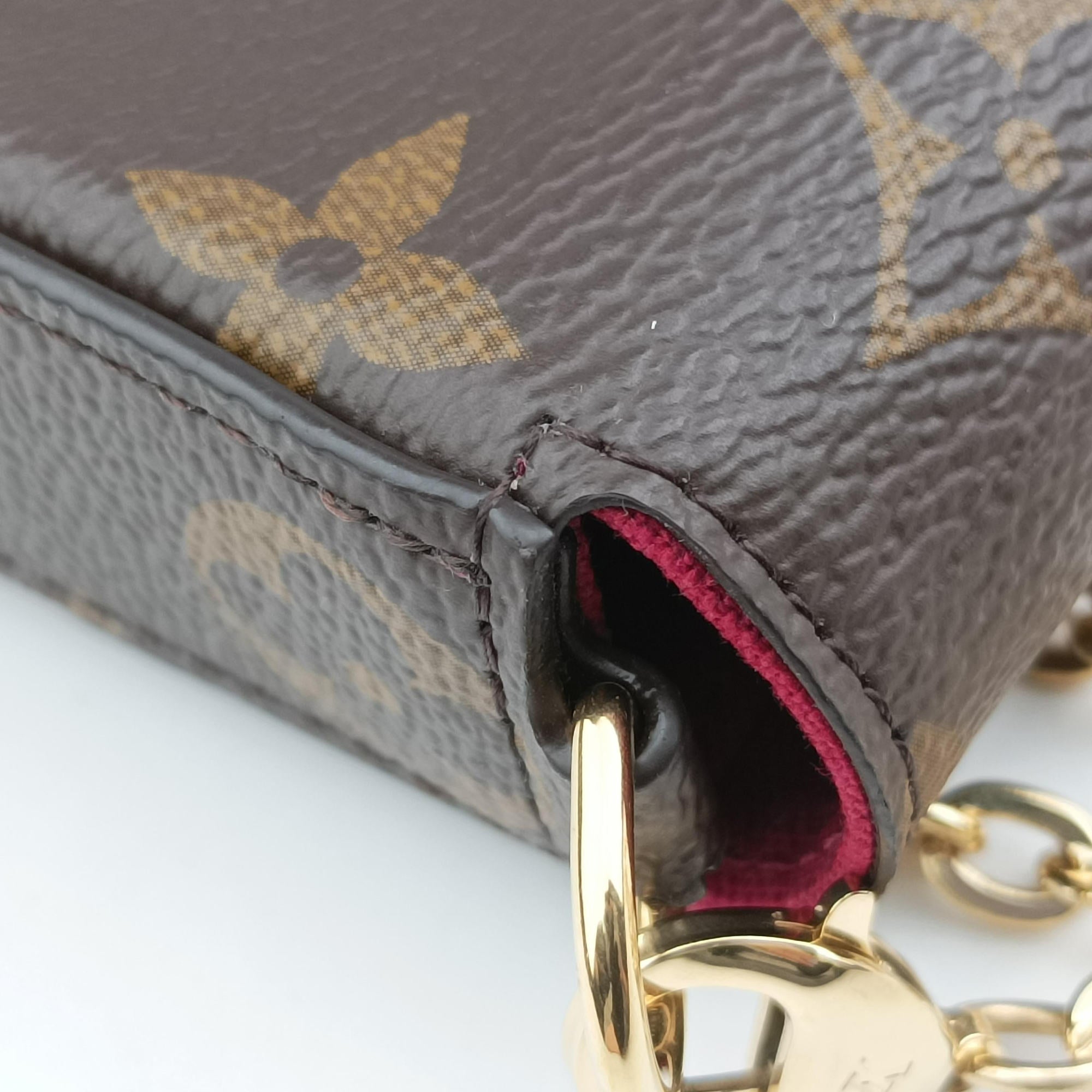 Secondhand Louis Vuitton Pochette Felicie Brown Monogram Canvas M61276 shoulderbag | stylenewstar