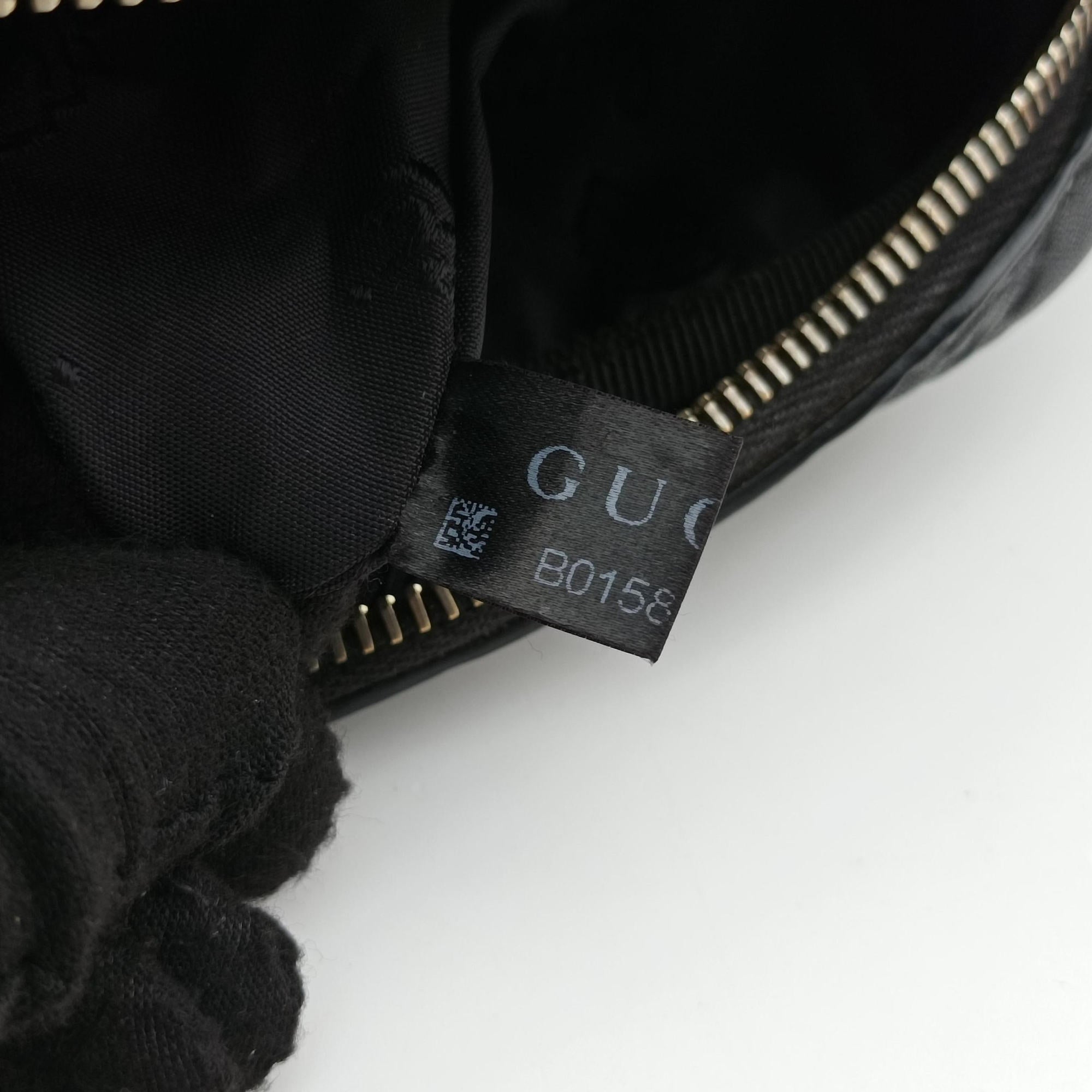 Pre-owned Gucci GG Imprime Messenger Black Leather 201448 shoulderbag | stylenewstar