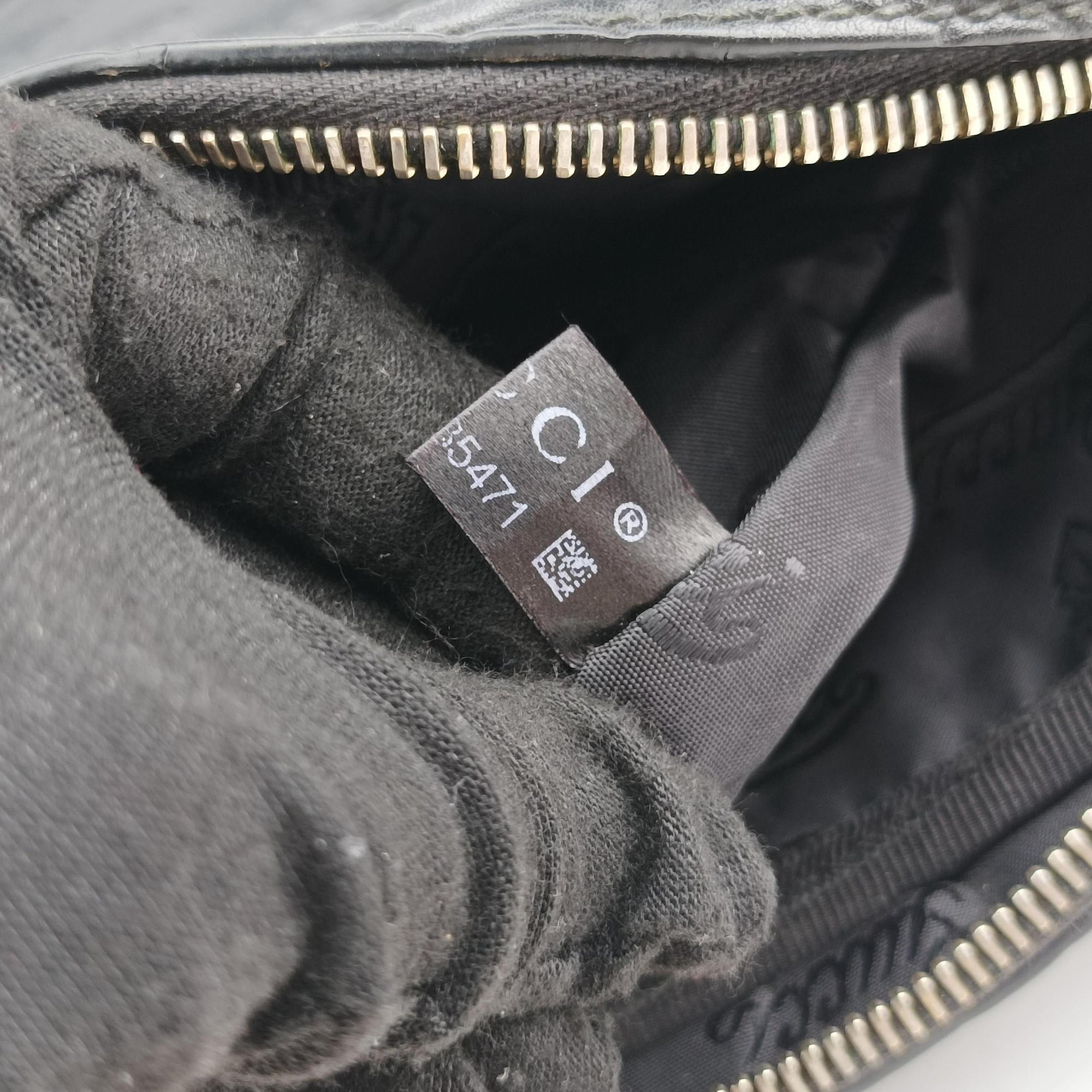 Pre-owned Gucci GG Imprime Messenger Black Leather 201448 shoulderbag | stylenewstar