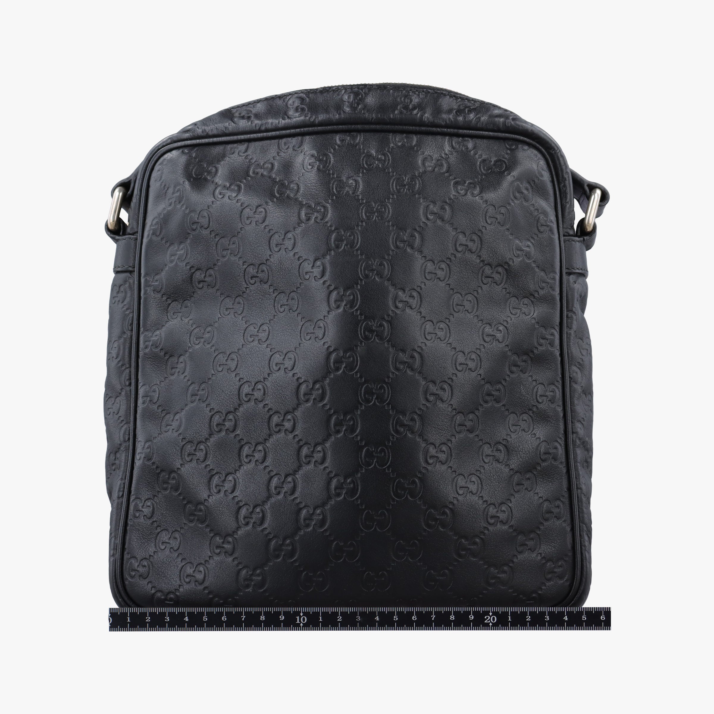 Pre-owned Gucci GG Imprime Messenger Black Leather 201448 shoulderbag | stylenewstar