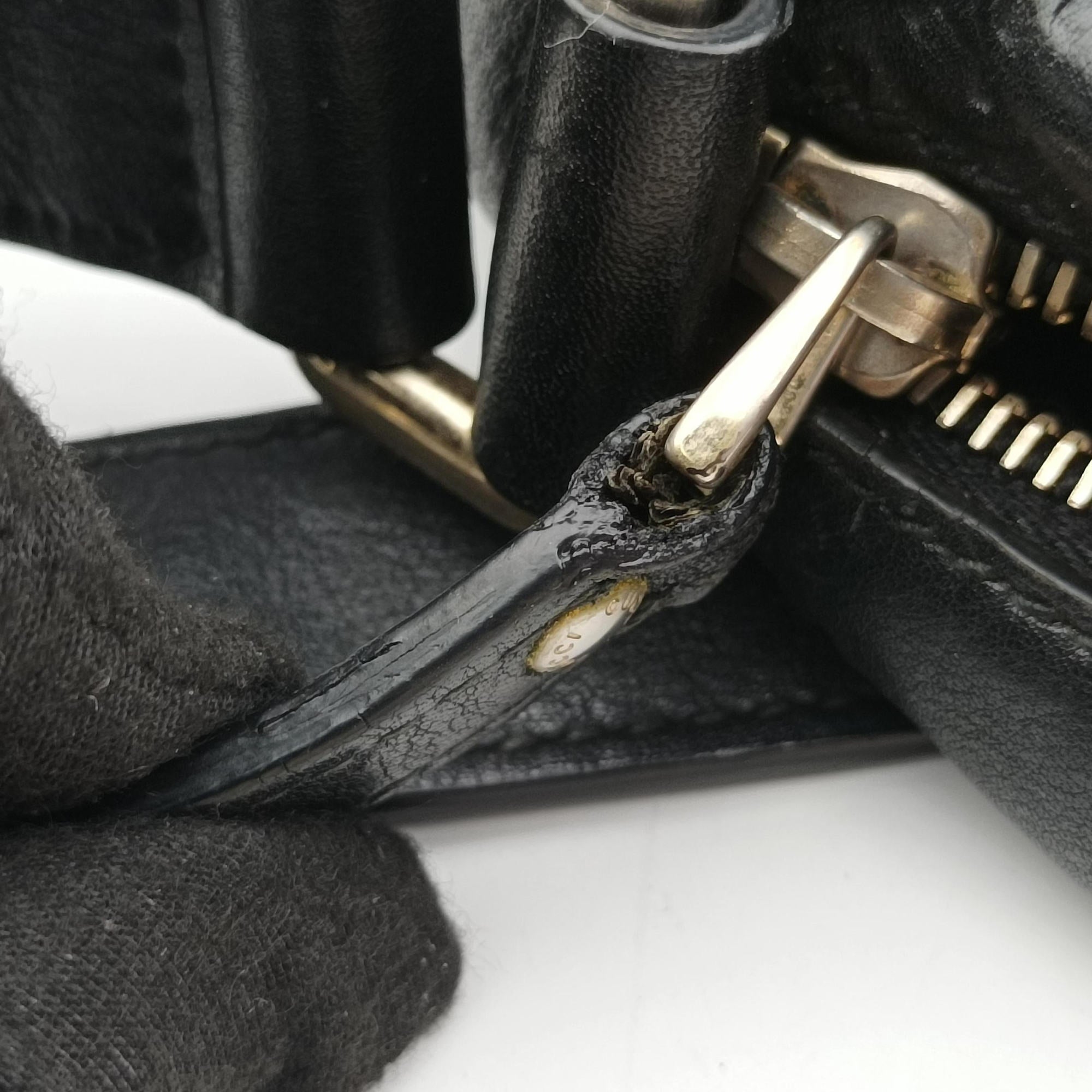 Pre-owned Gucci GG Imprime Messenger Black Leather 201448 shoulderbag | stylenewstar