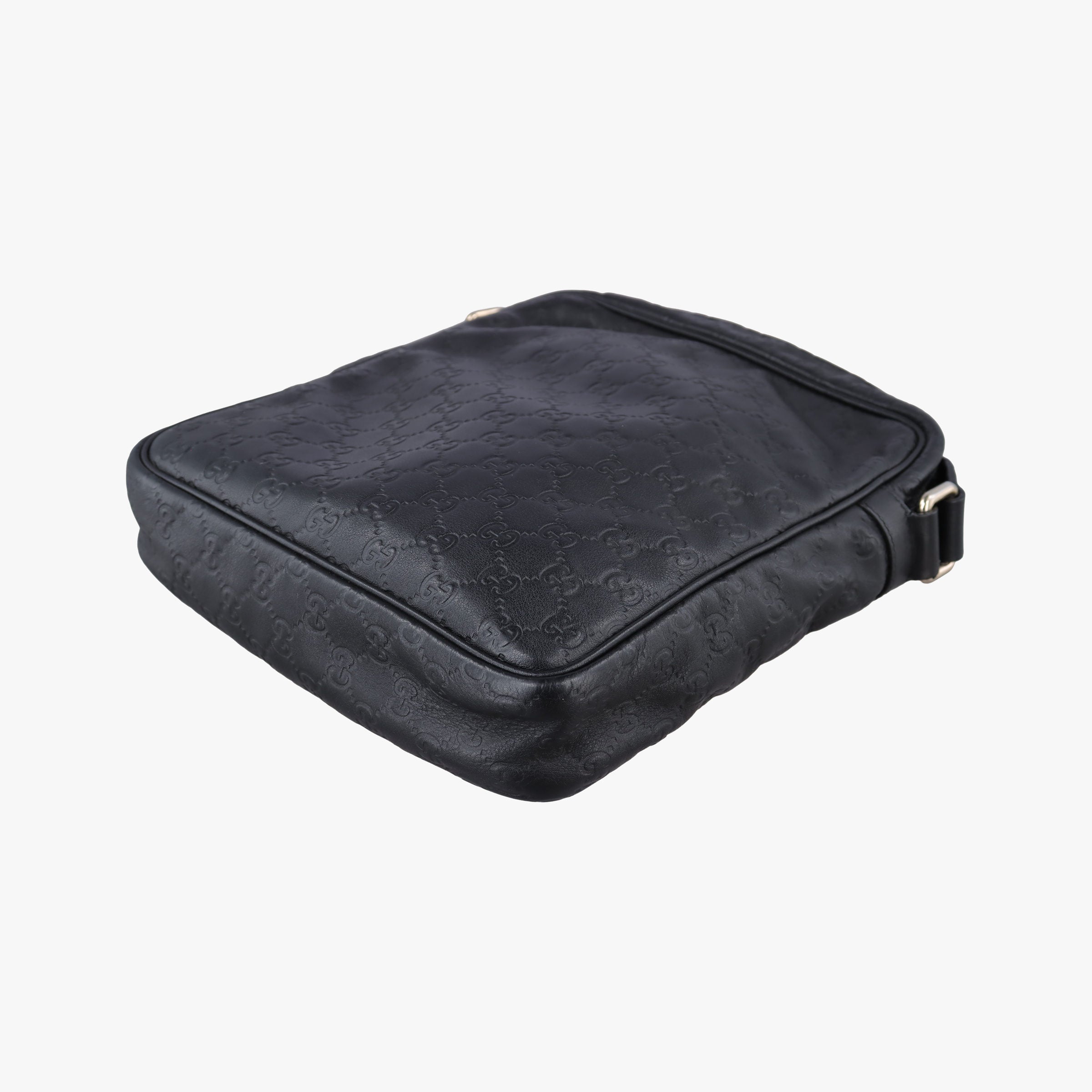Pre-owned Gucci GG Imprime Messenger Black Leather 201448 shoulderbag | stylenewstar