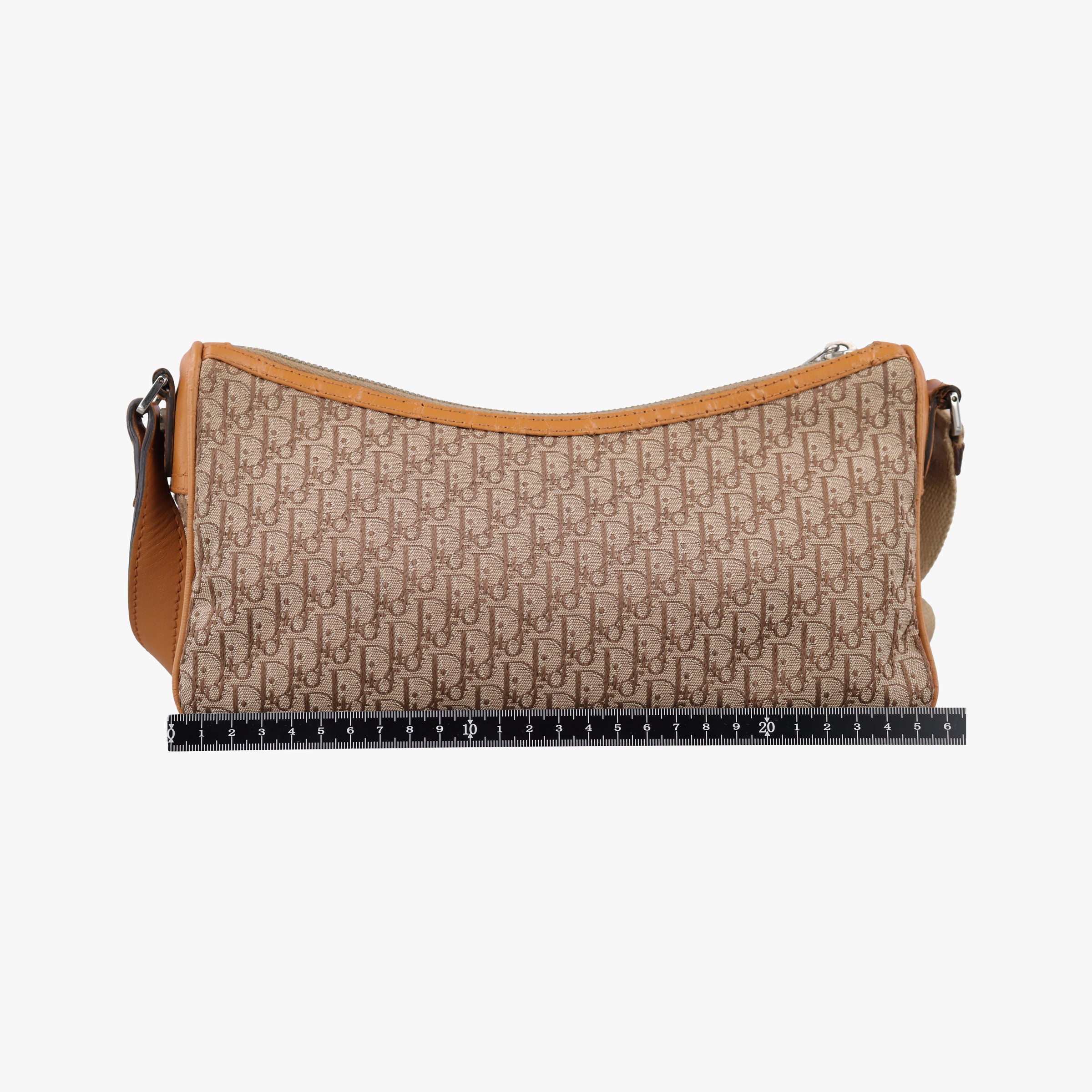 Pre-owned Christian Dior Street Chic Beige × Camel Canvas × Leather  shoulderbag | stylenewstar