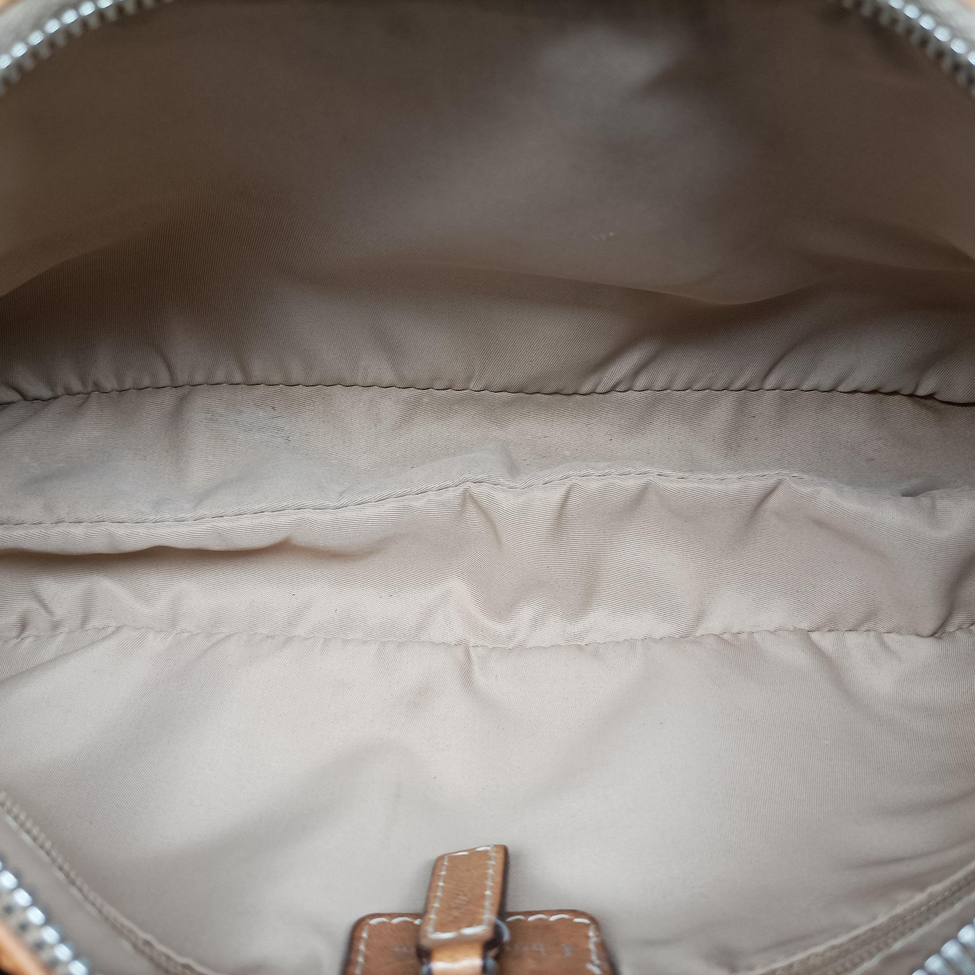 Pre-owned Christian Dior Street Chic Beige × Camel Canvas × Leather  shoulderbag | stylenewstar
