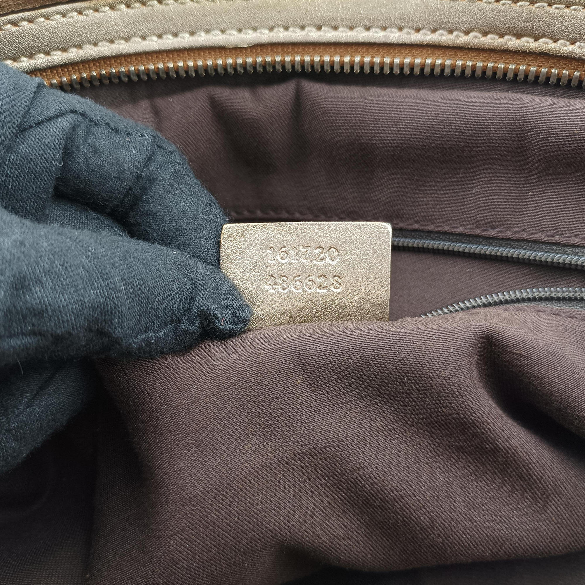 Pre-owned Gucci Princy Beige×Champagne Gold GG Canvas × leather 161720 handbag | stylenewstar